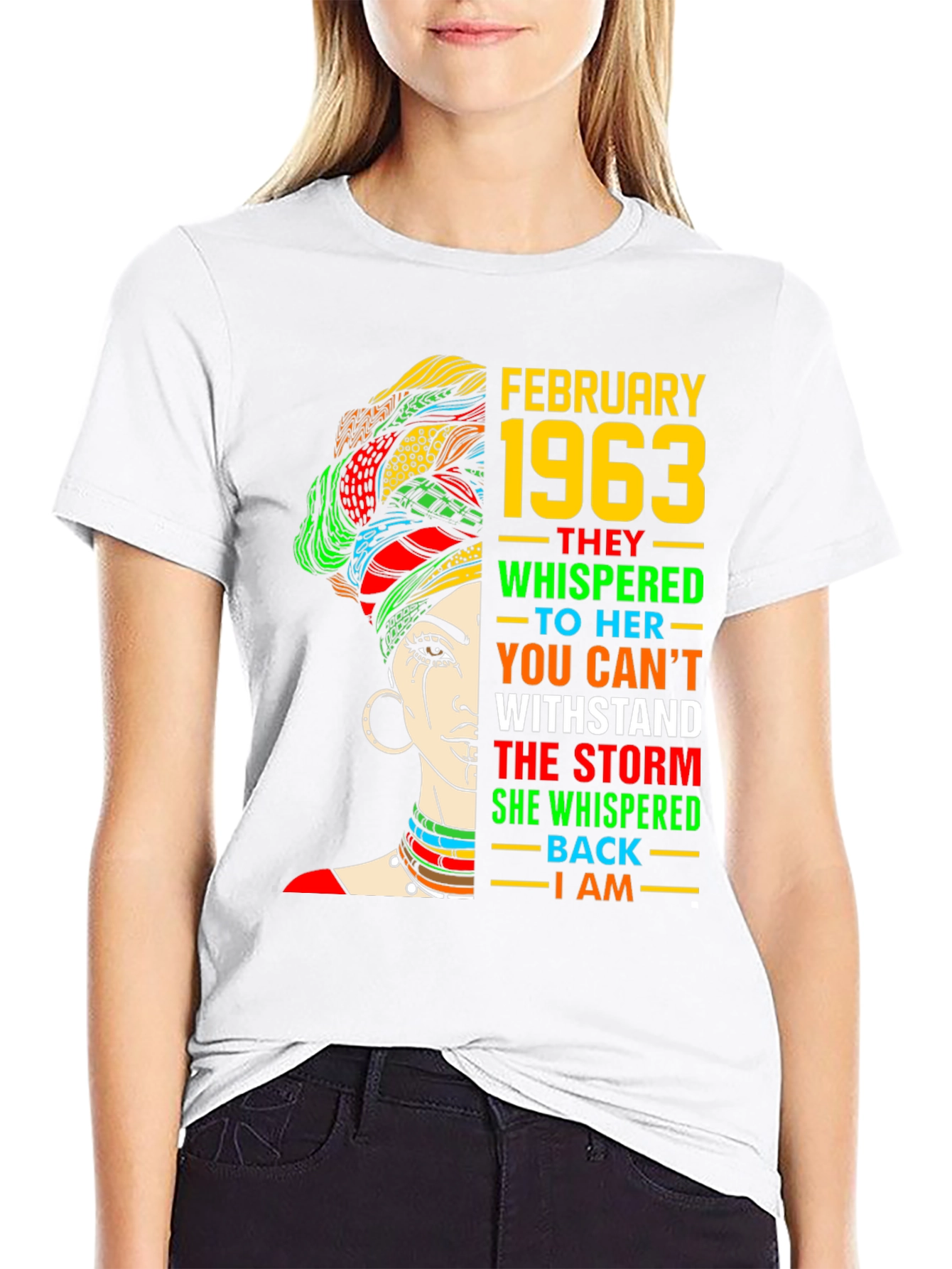 Black February 1963 T-Shirt: Withstand the Storm view 9