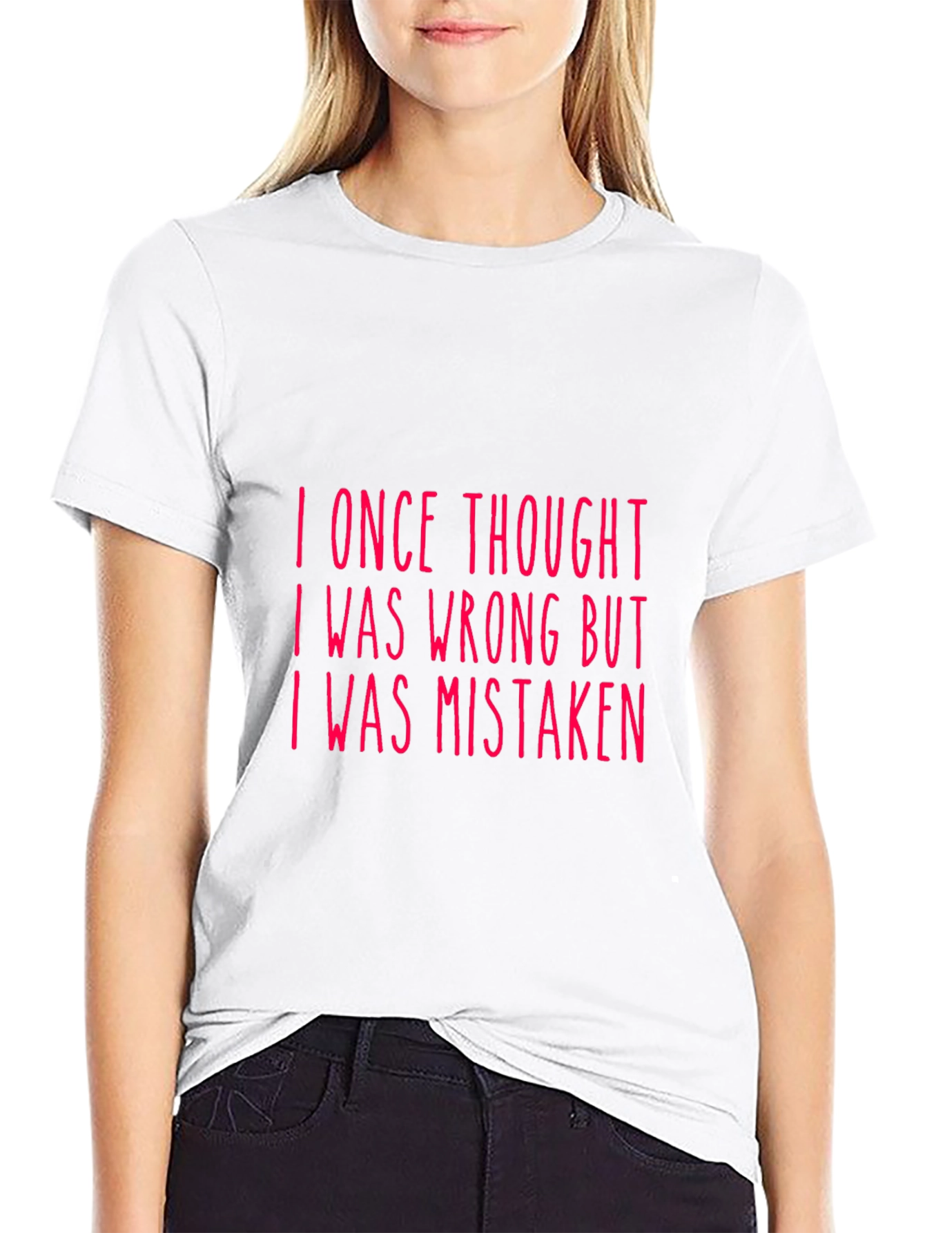 Black Funny Mistaken T-Shirt - I Was Wrong Humor Tee view 9