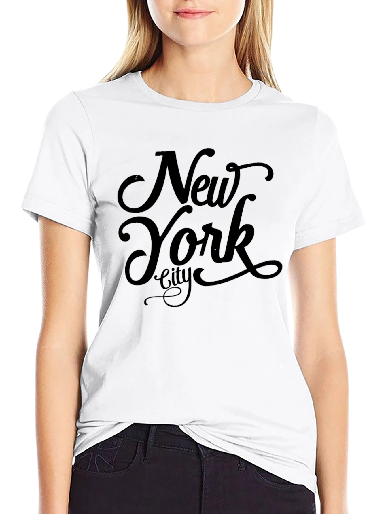 Black New York City Black Graphic Tee view 9