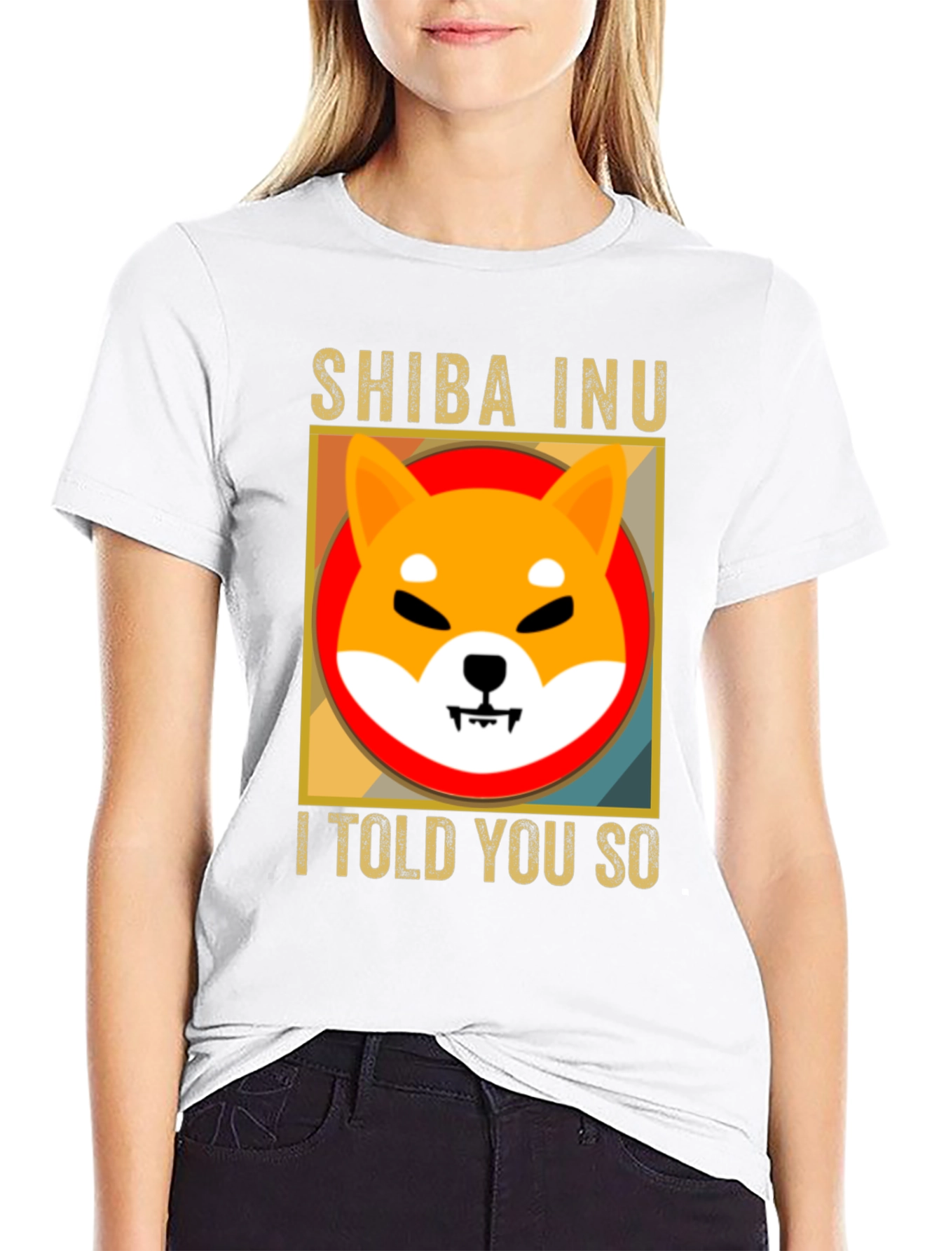 Black Shiba Inu I Told You So Black T-Shirt view 9