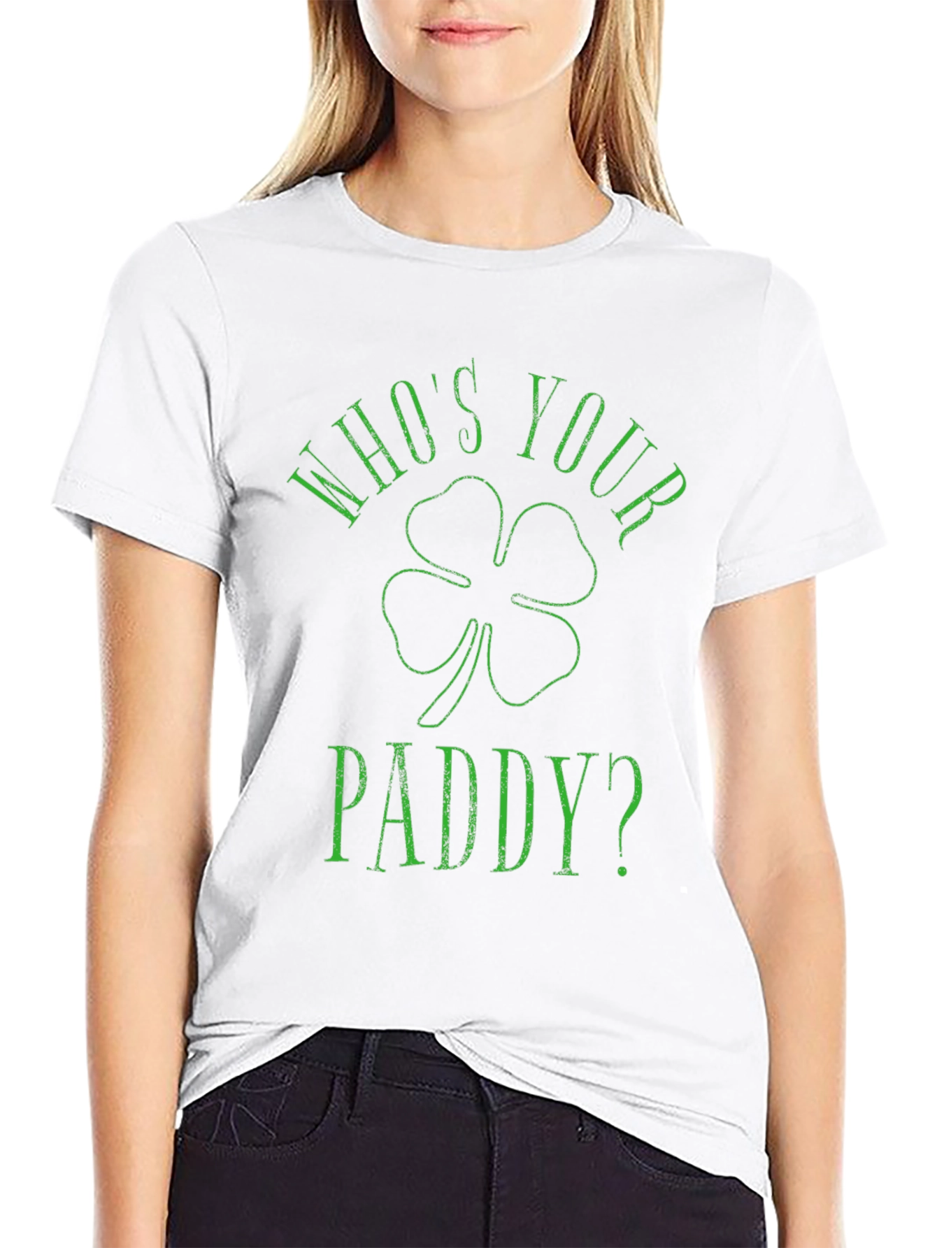 Black Who's Your Paddy? St. Patrick's Day T-Shirt view 9