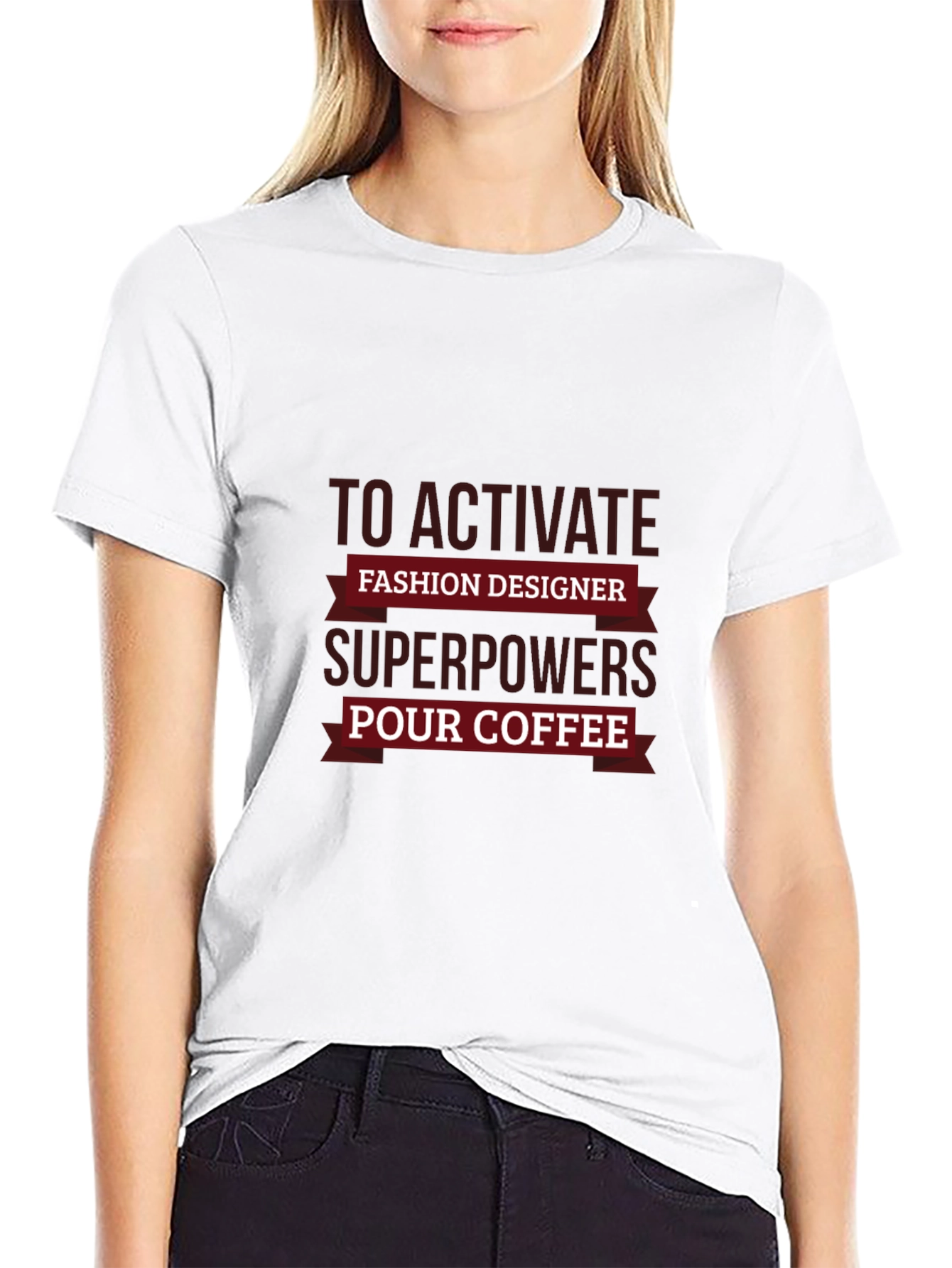 Black Fashion Designer Superpowers Coffee T-Shirt view 9