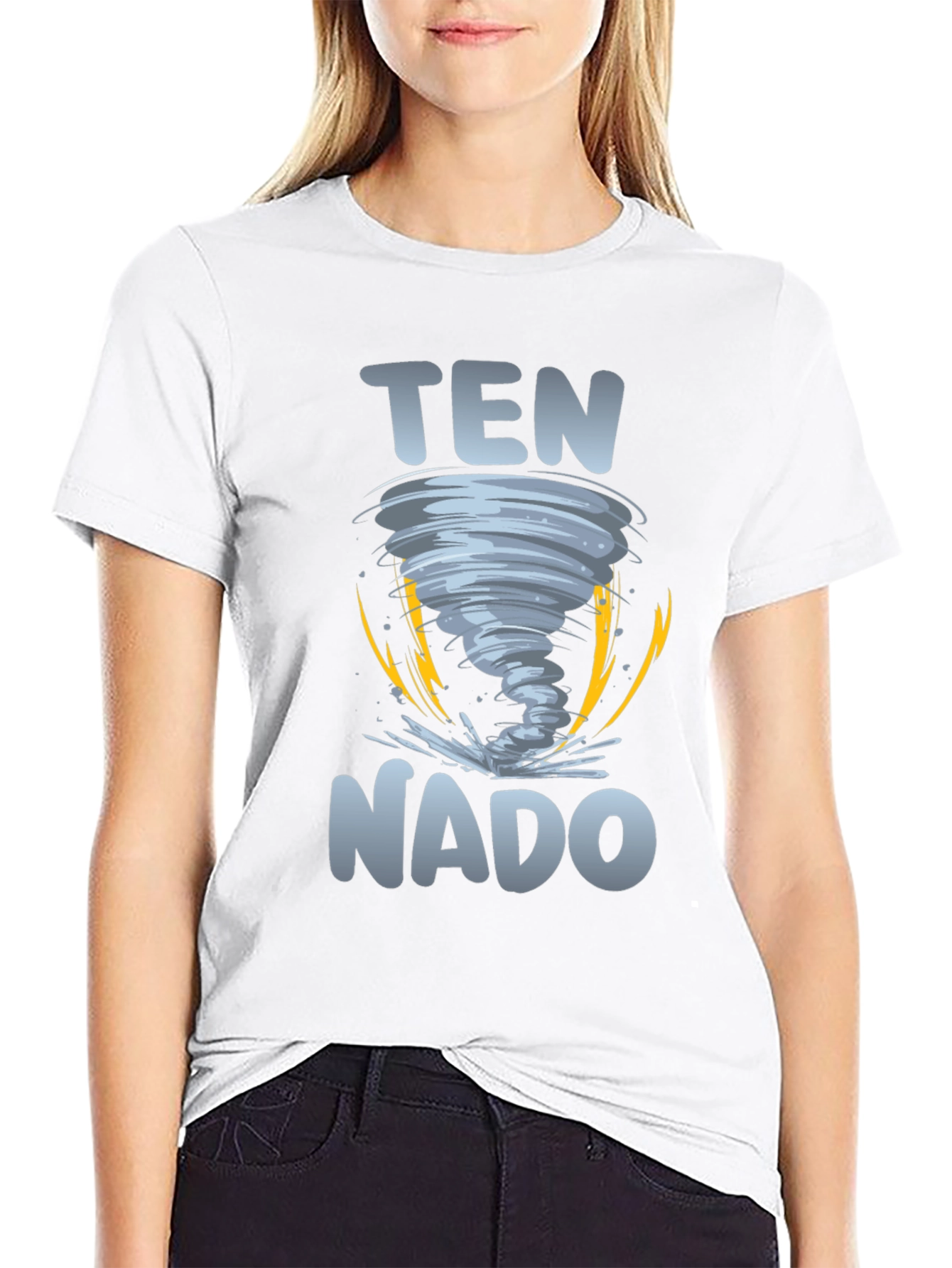 Black Ten Nado Tornado Graphic T-Shirt view 9