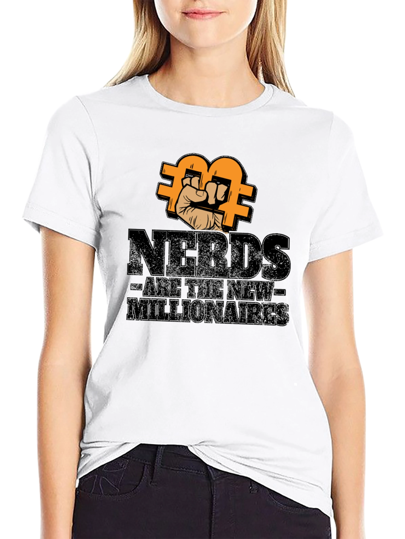 Black Nerds Are The New Millionaires Bitcoin T-Shirt view 9