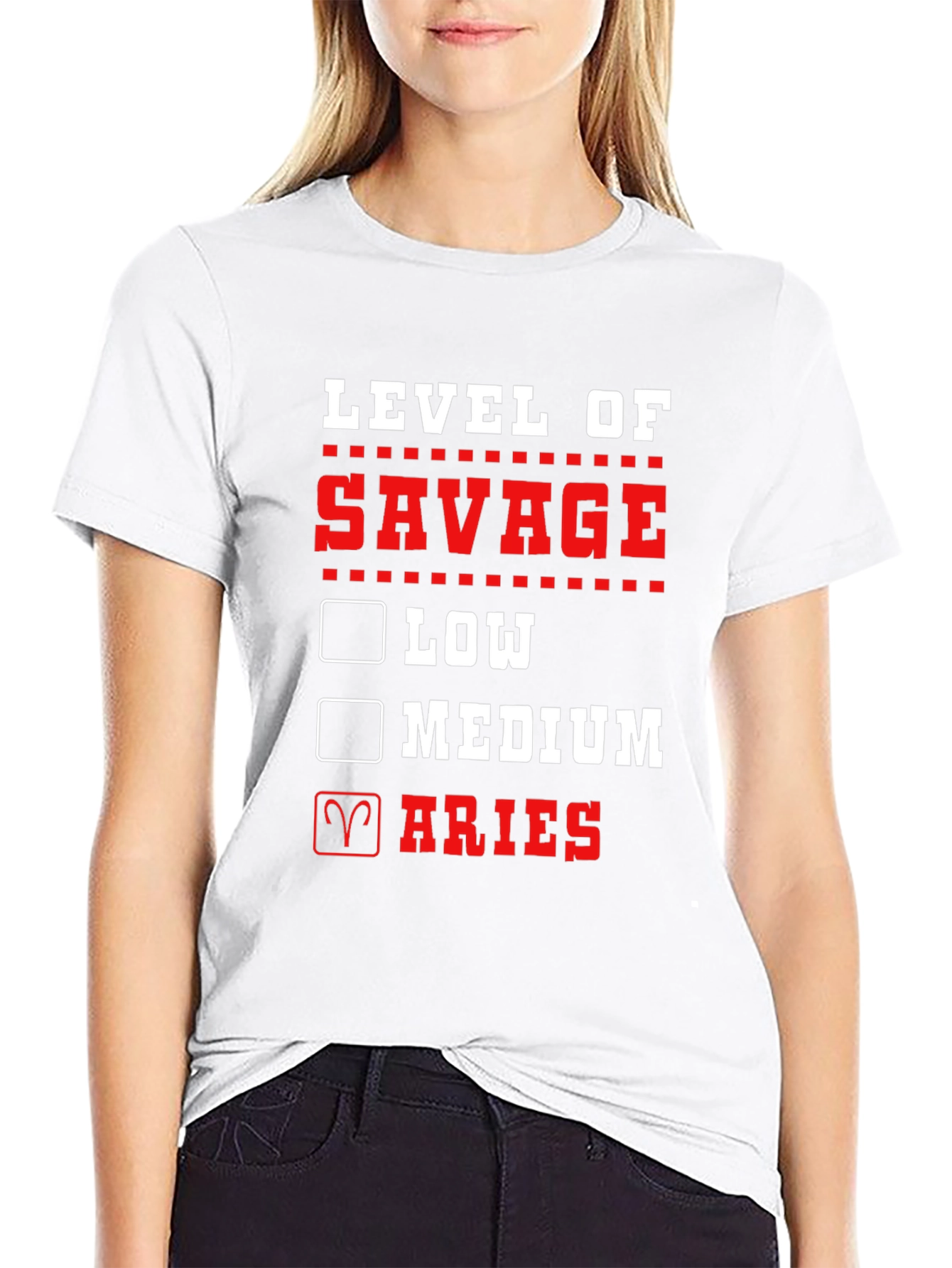 Black Level of Savage Aries T-Shirt view 9