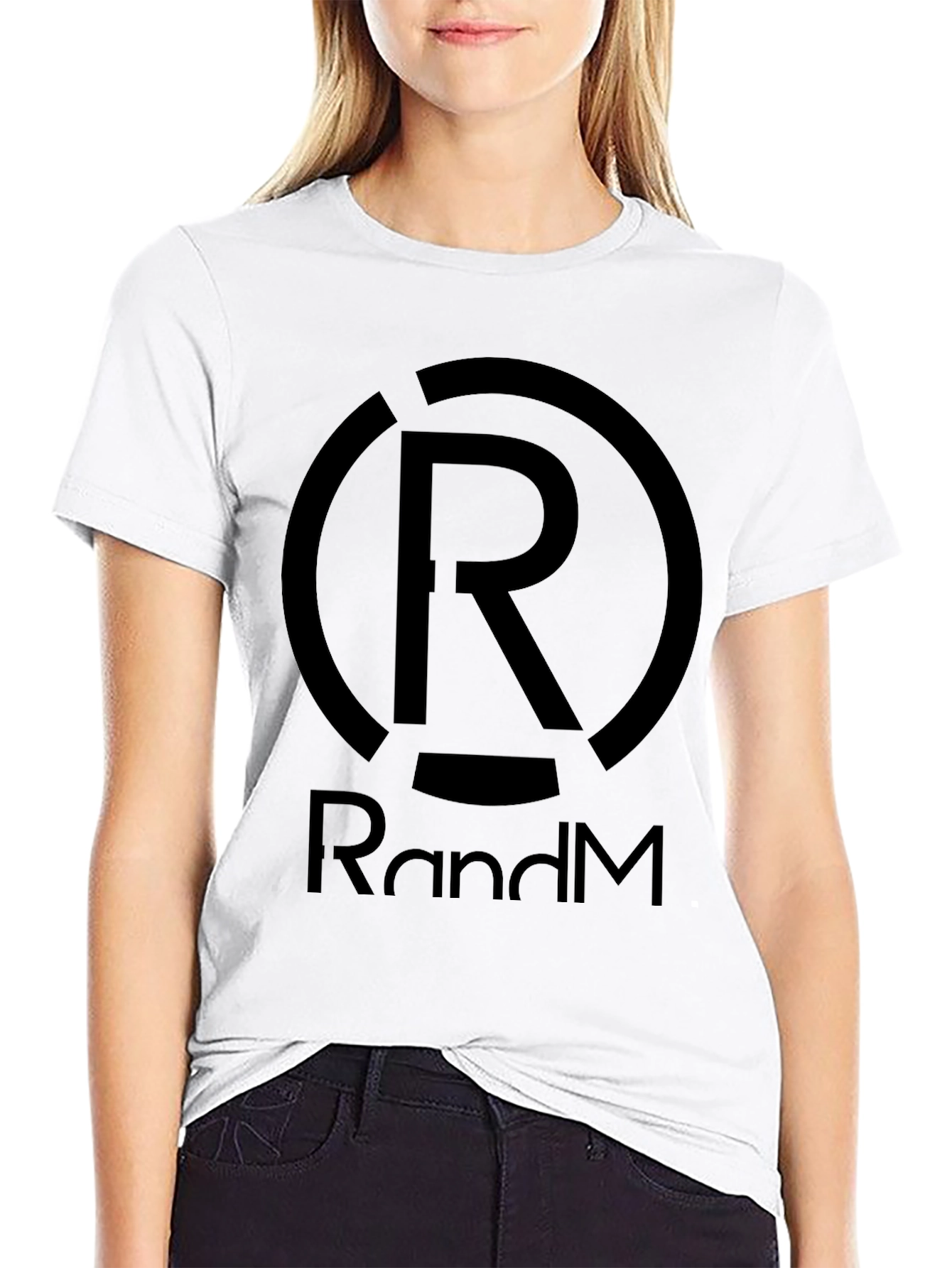 Black RandM Black Graphic T-Shirt - Modern Style view 9