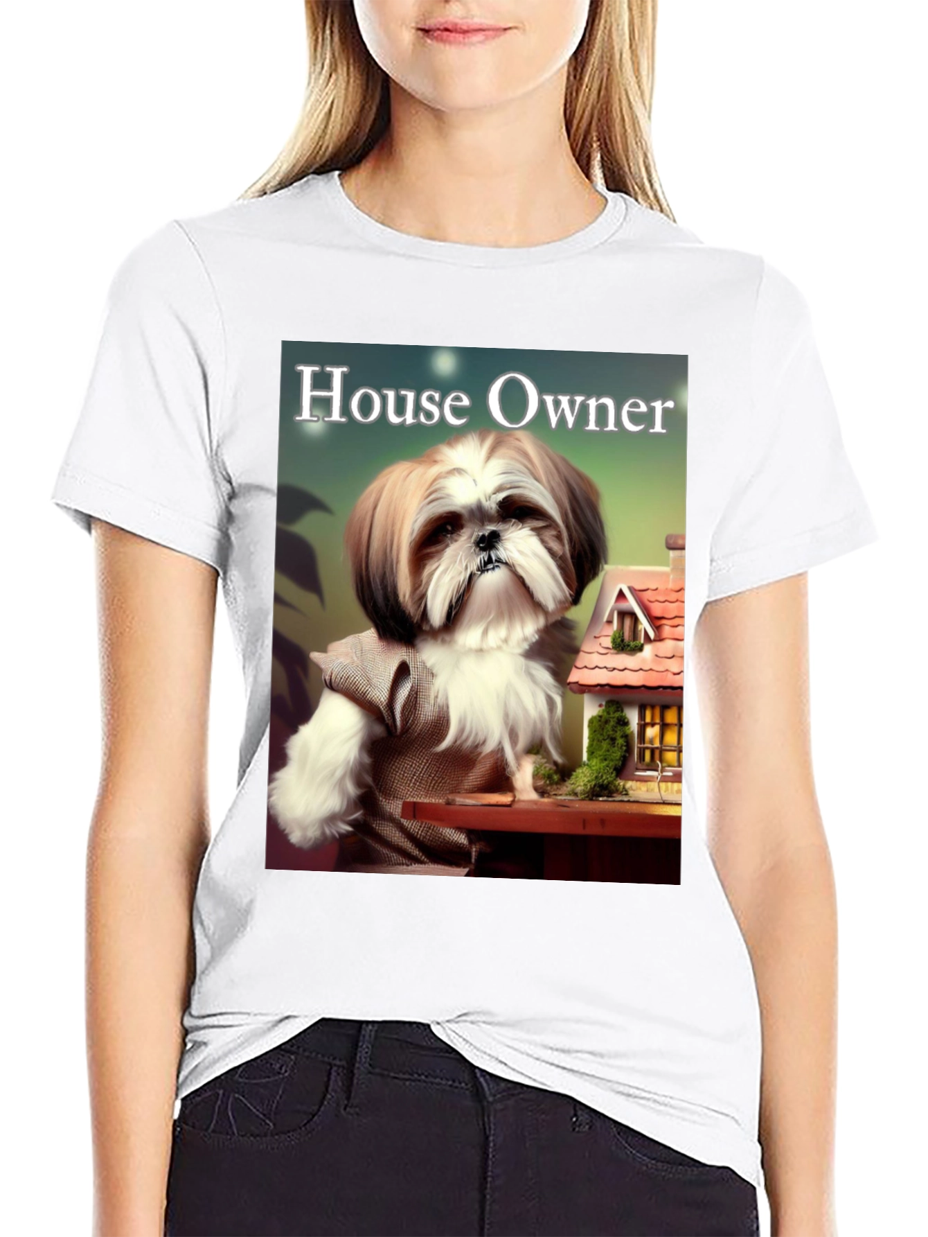 Black House Owner Dog T-Shirt view 9