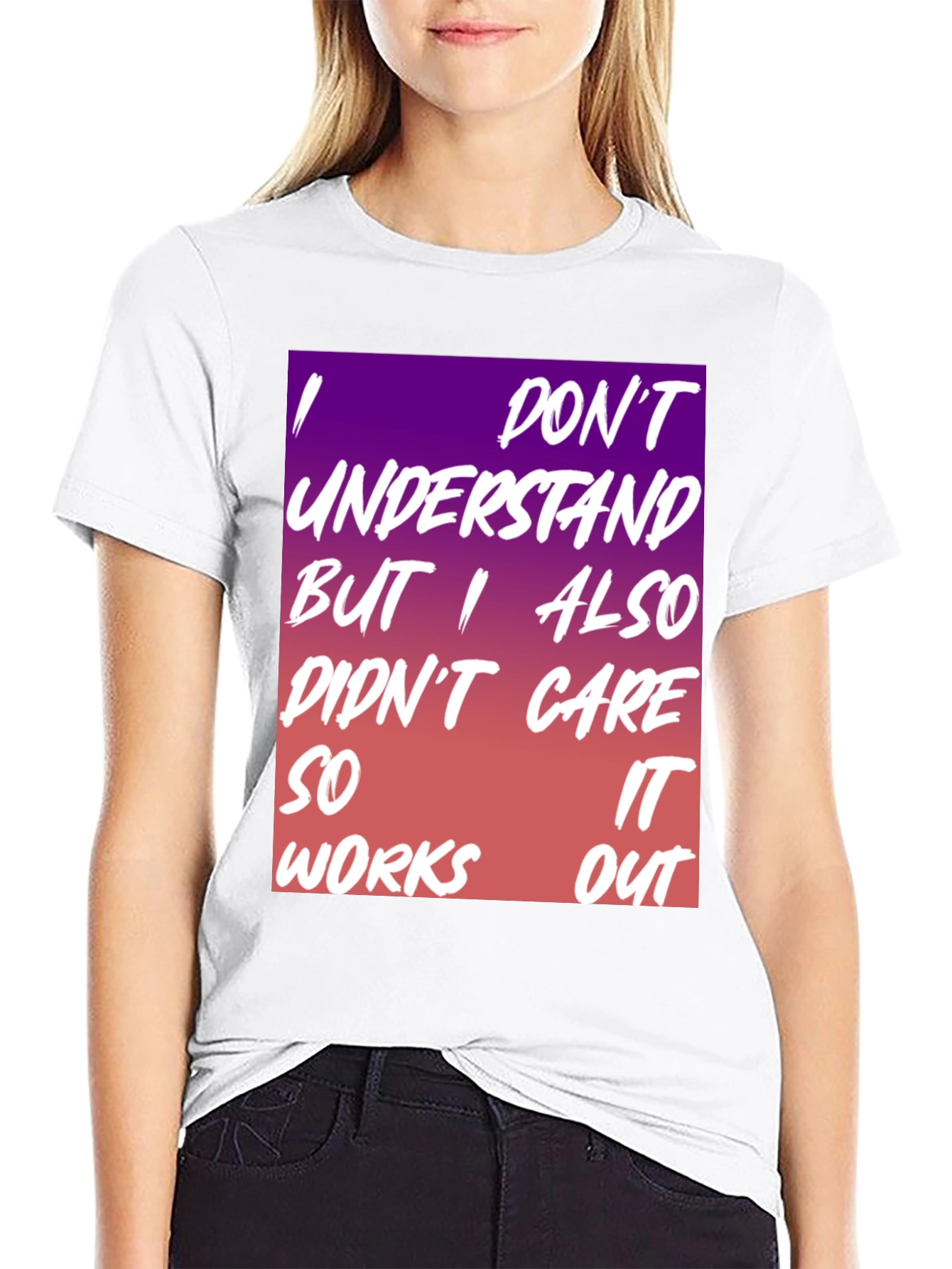 Black I Don't Understand Graphic Tee view 9
