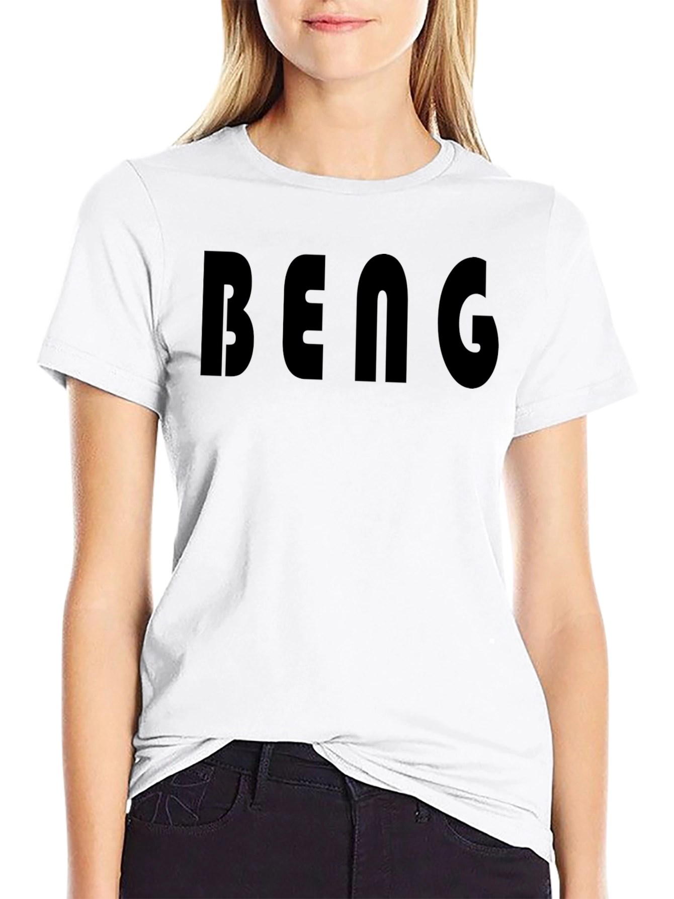Black Bold 'BENG' Black Graphic Tee - Men's Casual Short Sleeve view 9