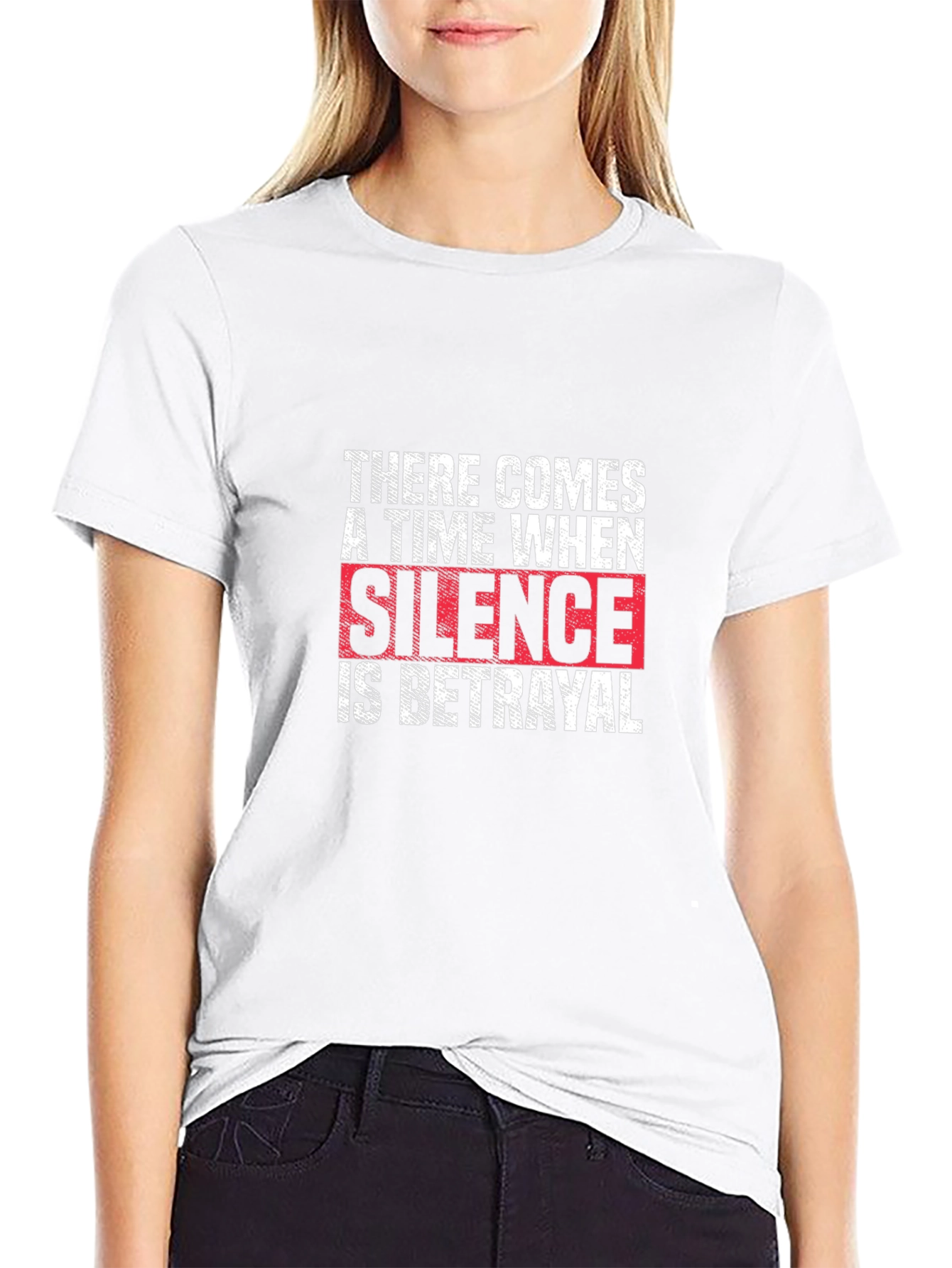 Black Silence is Betrayal Graphic T-Shirt view 9