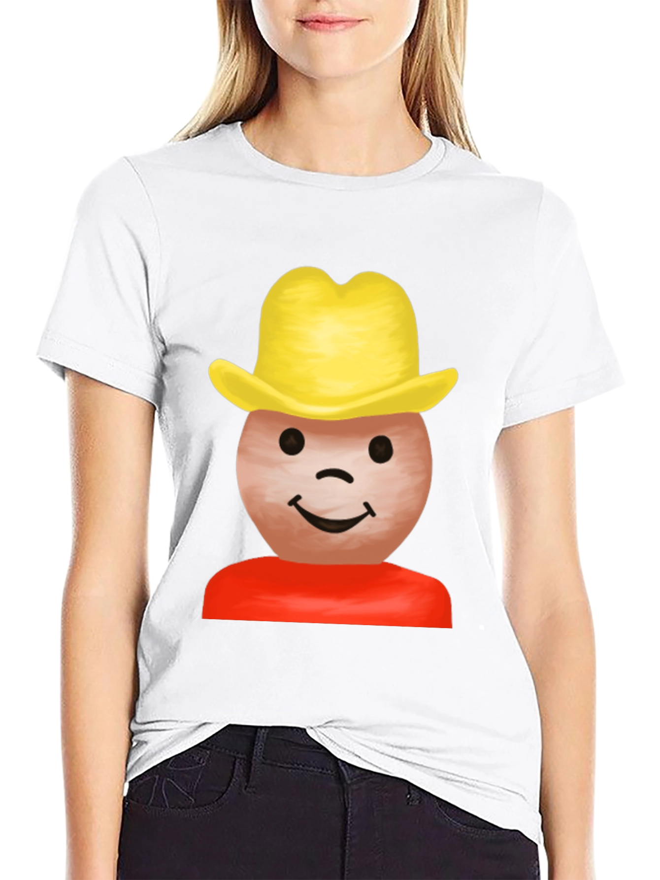 Black Cowboy Emoji Graphic Tee - Black T-Shirt view 9