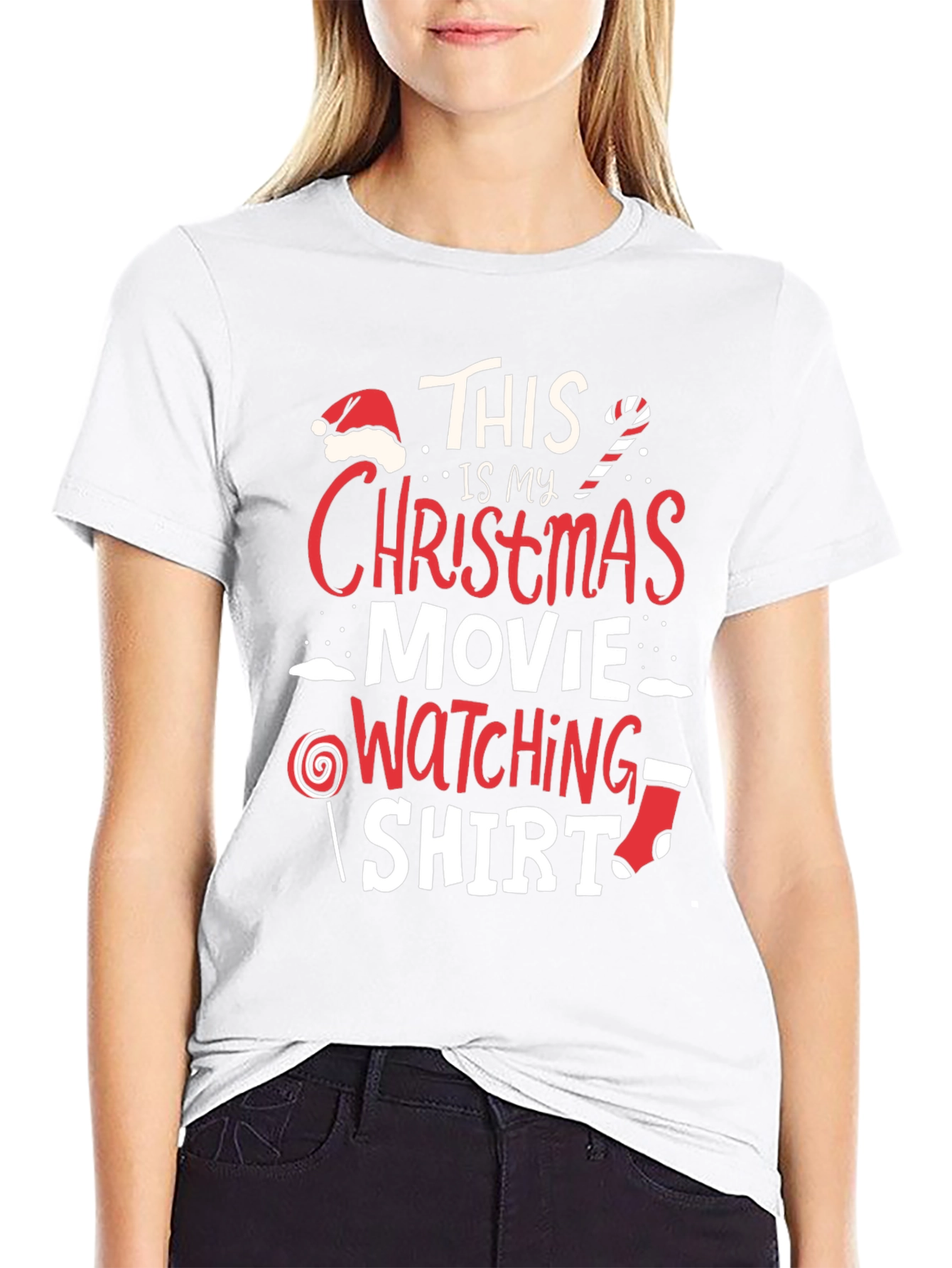 Black Christmas Movie Watching Shirt view 9