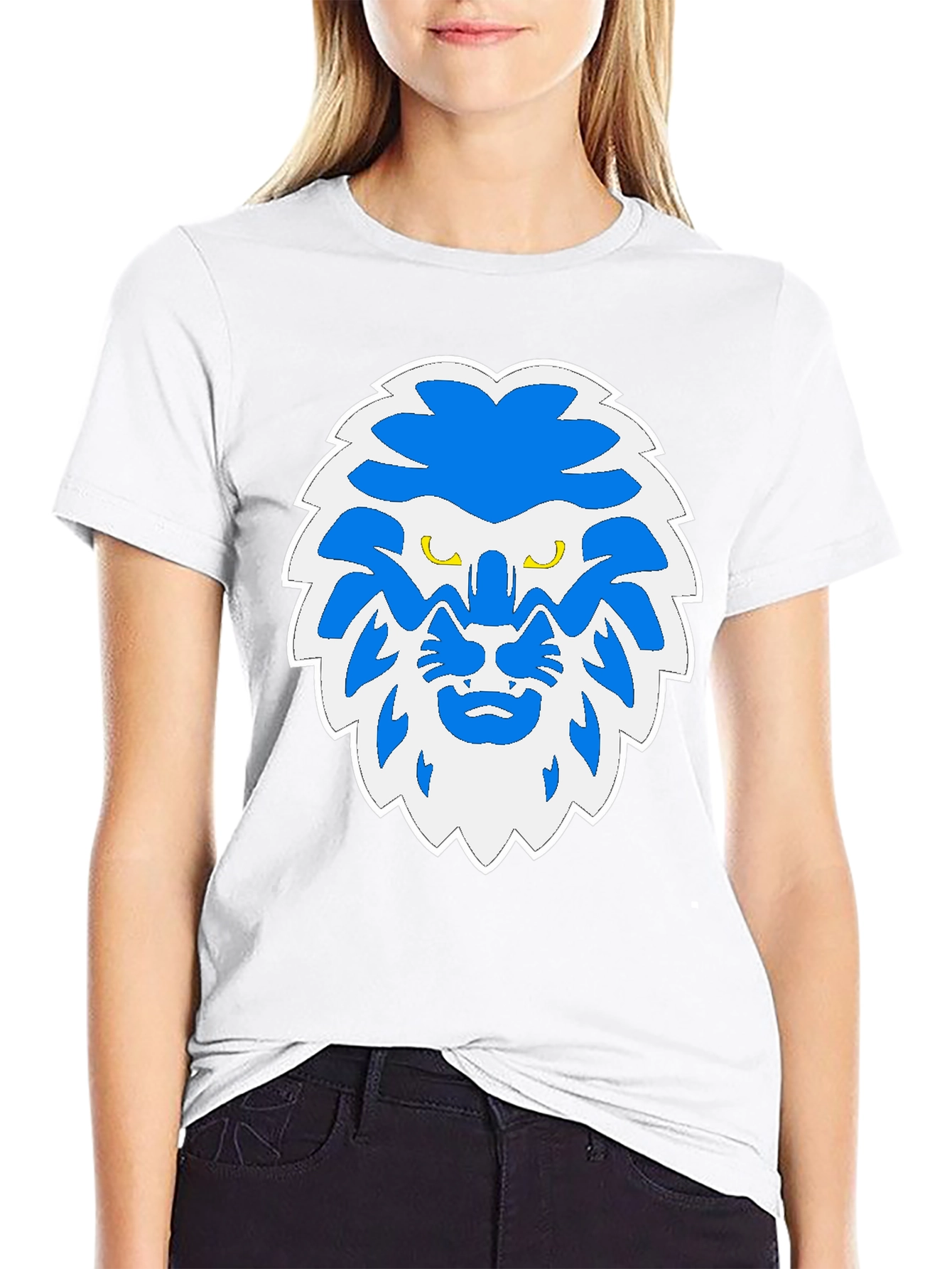 Black Lion Graphic Black T-Shirt view 9