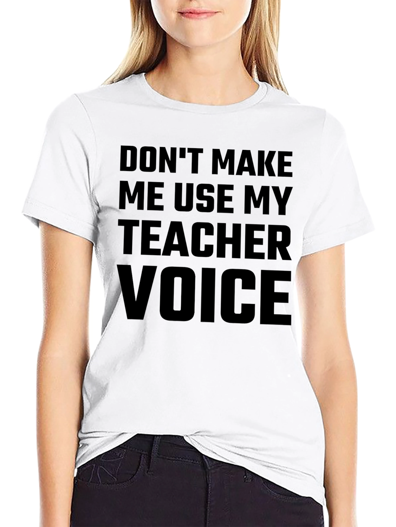 Black Teacher Voice T-Shirt Funny Novelty Teaching Shirt view 9