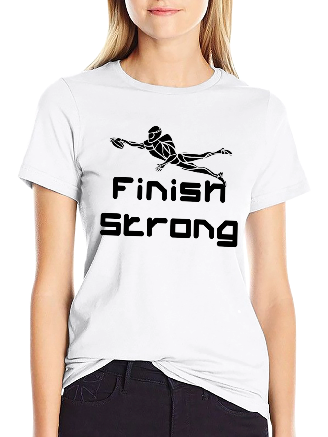 Black Finish Strong Graphic T-Shirt - Black view 9