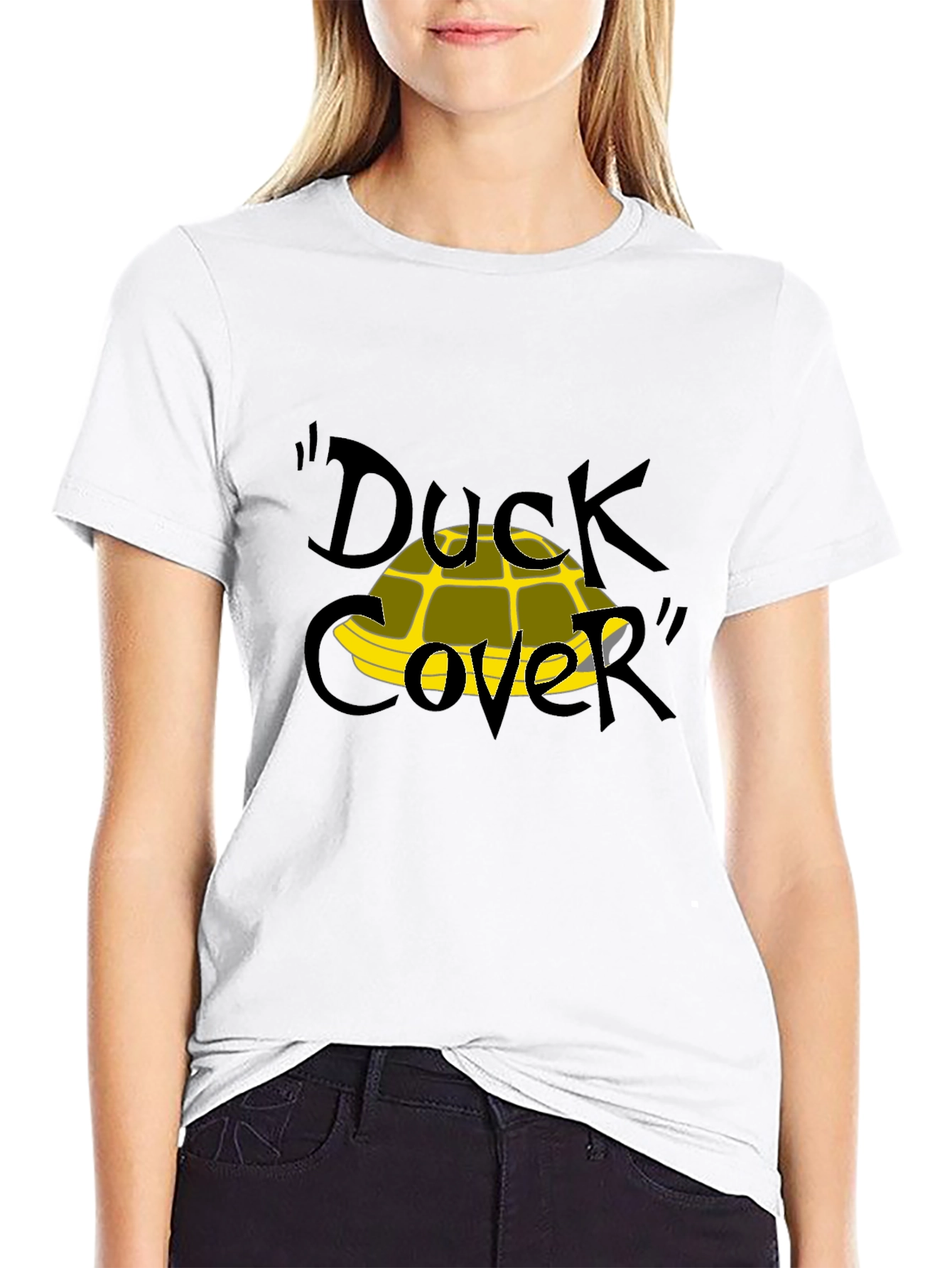 Black Duck Cover Funny Graphic T-Shirt view 9