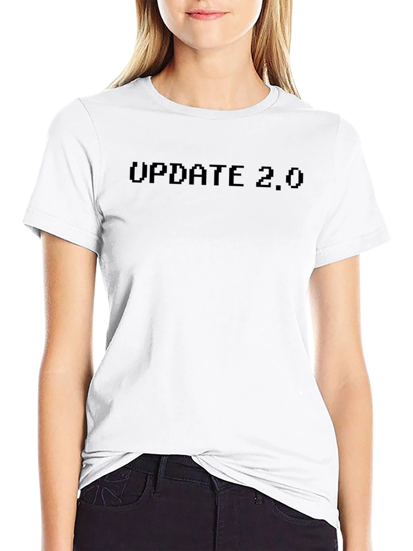 Black Update 2.0 Black Pixel Graphic T-Shirt view 9