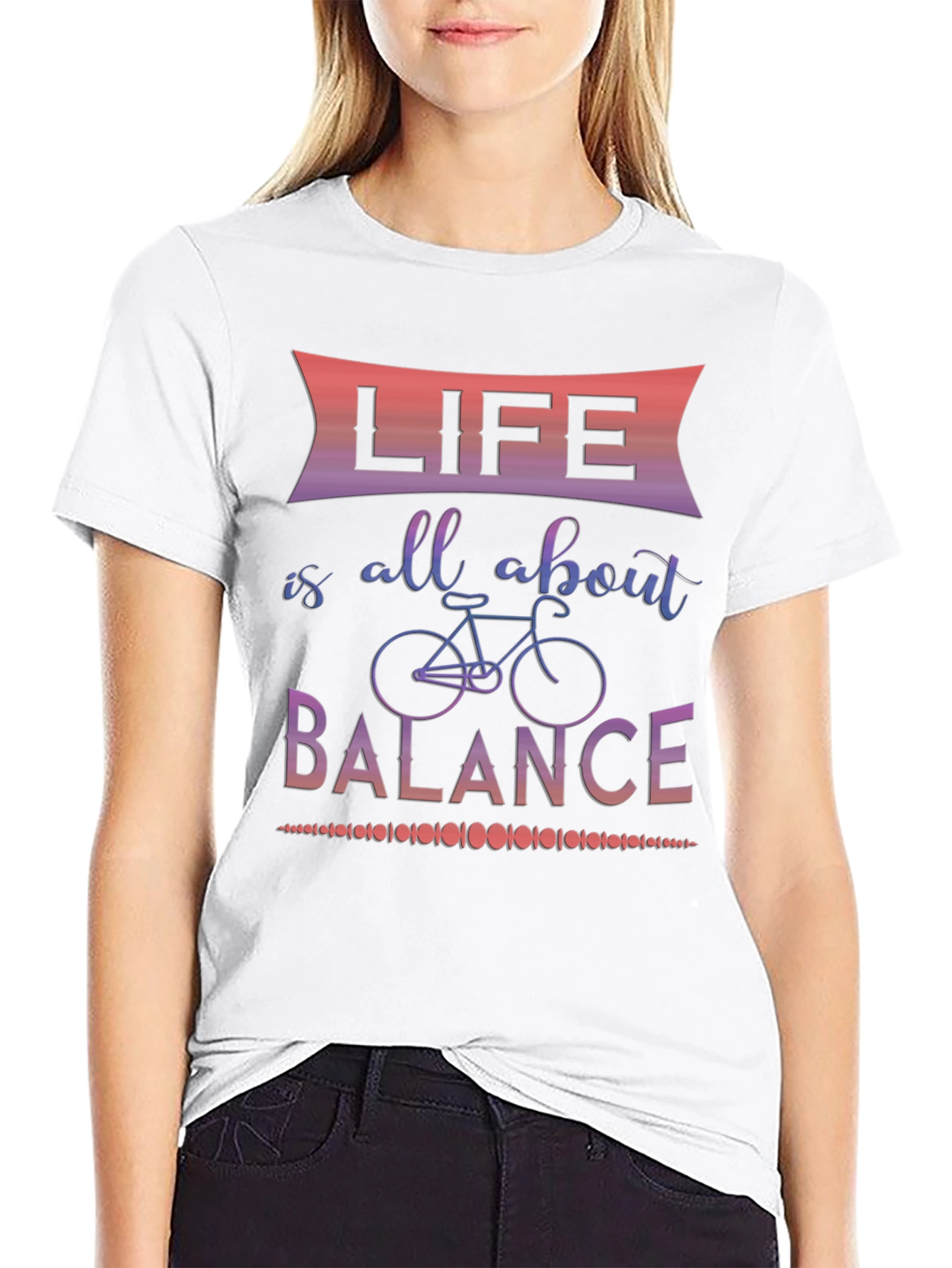 Black Life is all about balance graphic tee view 9