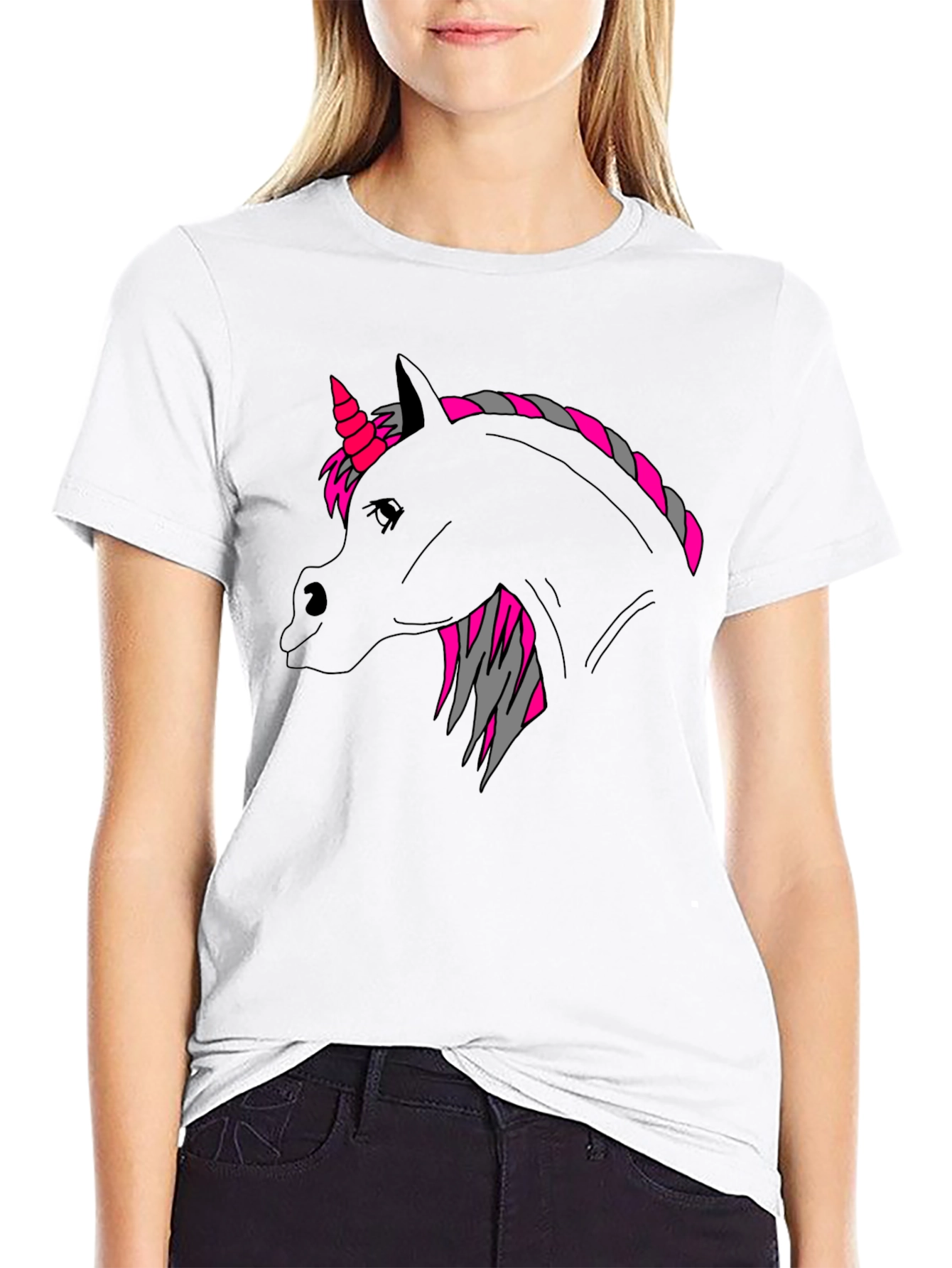 Black Unicorn Graphic T-Shirt - Unique Style view 9