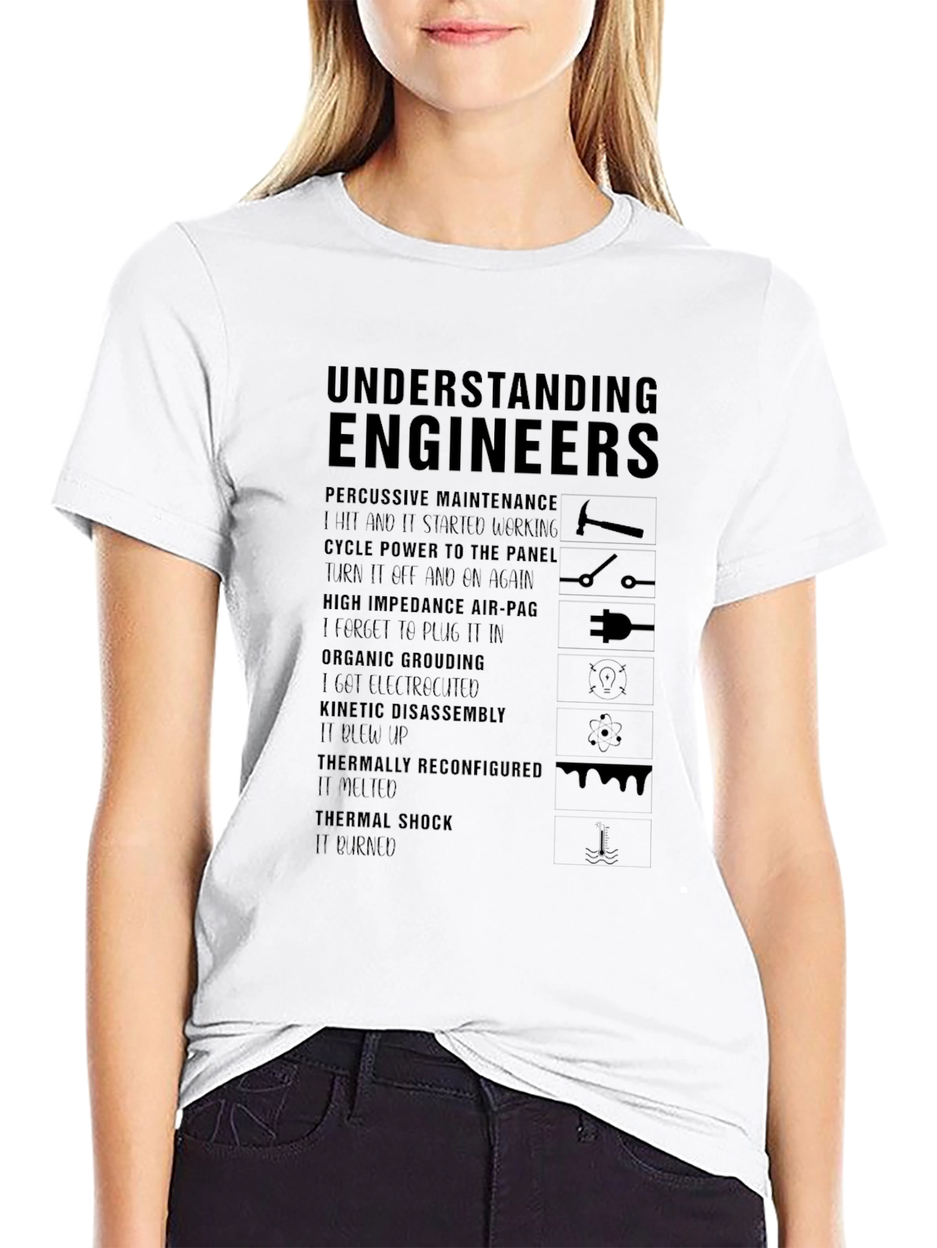 Black Understanding Engineers Black Graphic Tee view 9