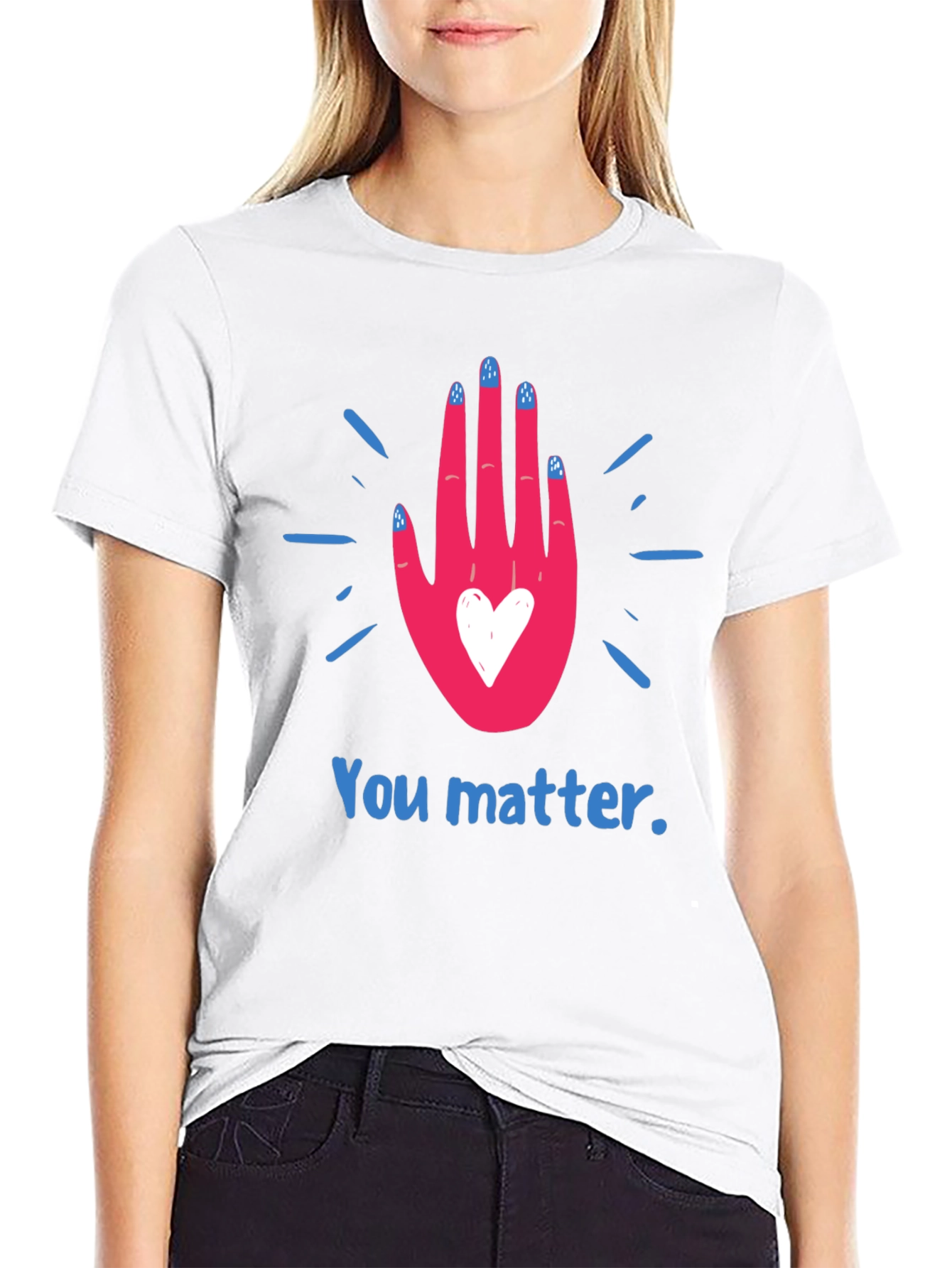 Black You Matter T-Shirt - Positive Message Tee view 9