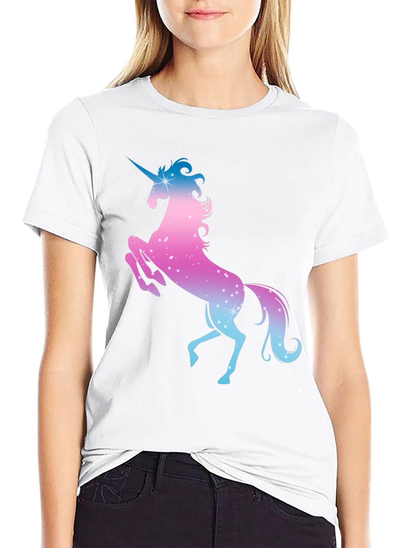 Black Unicorn Graphic Tee - Magical Design view 9