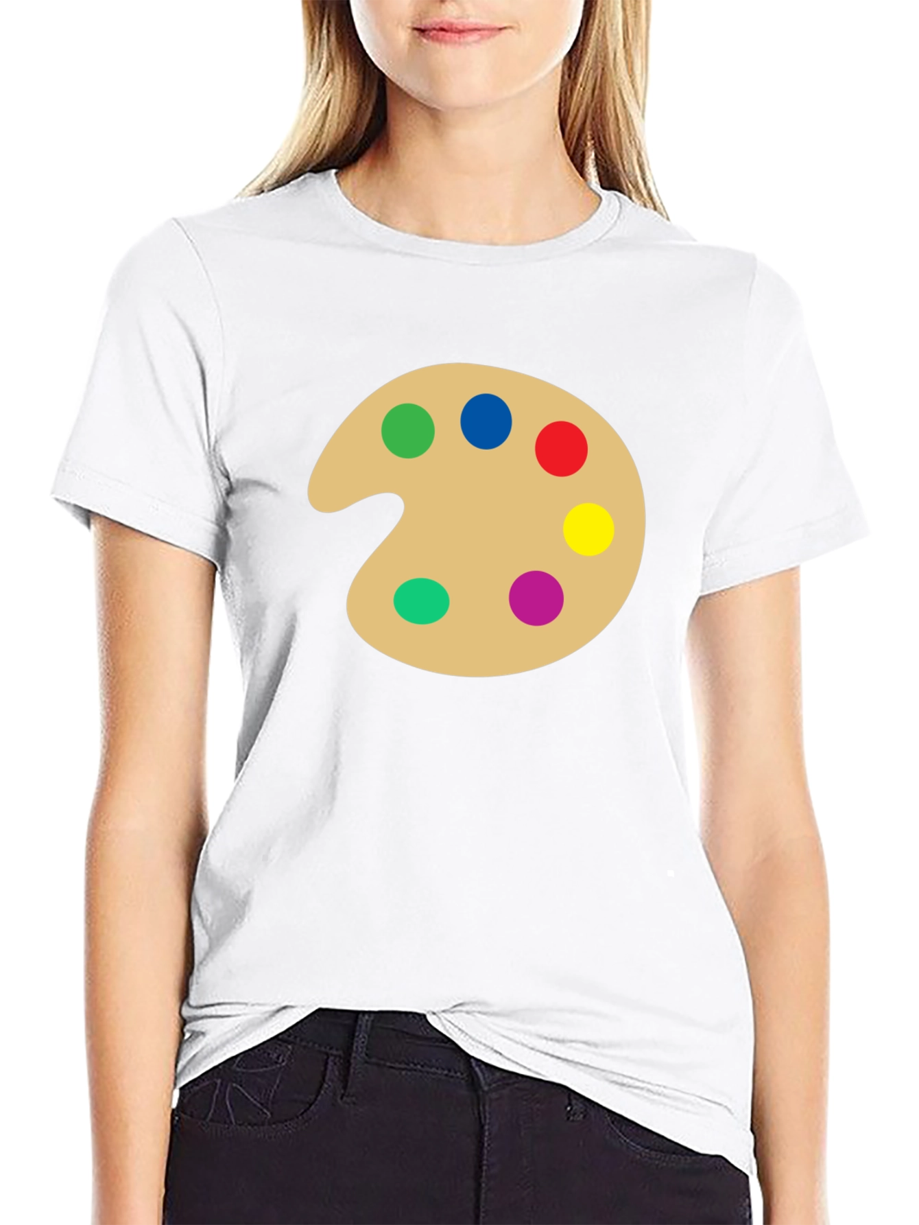 Black Artist Palette T-Shirt - Creative Design view 9
