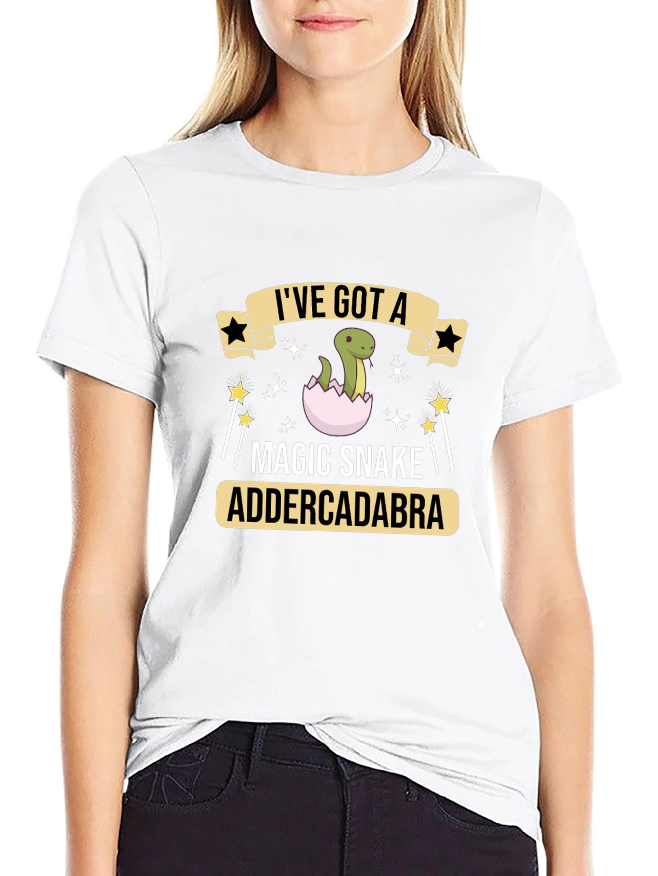Black Magic Snake T-Shirt - Addercadabra Design view 9