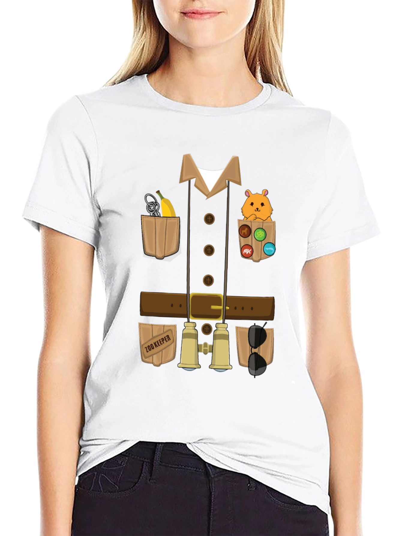 Black Zoo Keeper Costume T-Shirt view 9