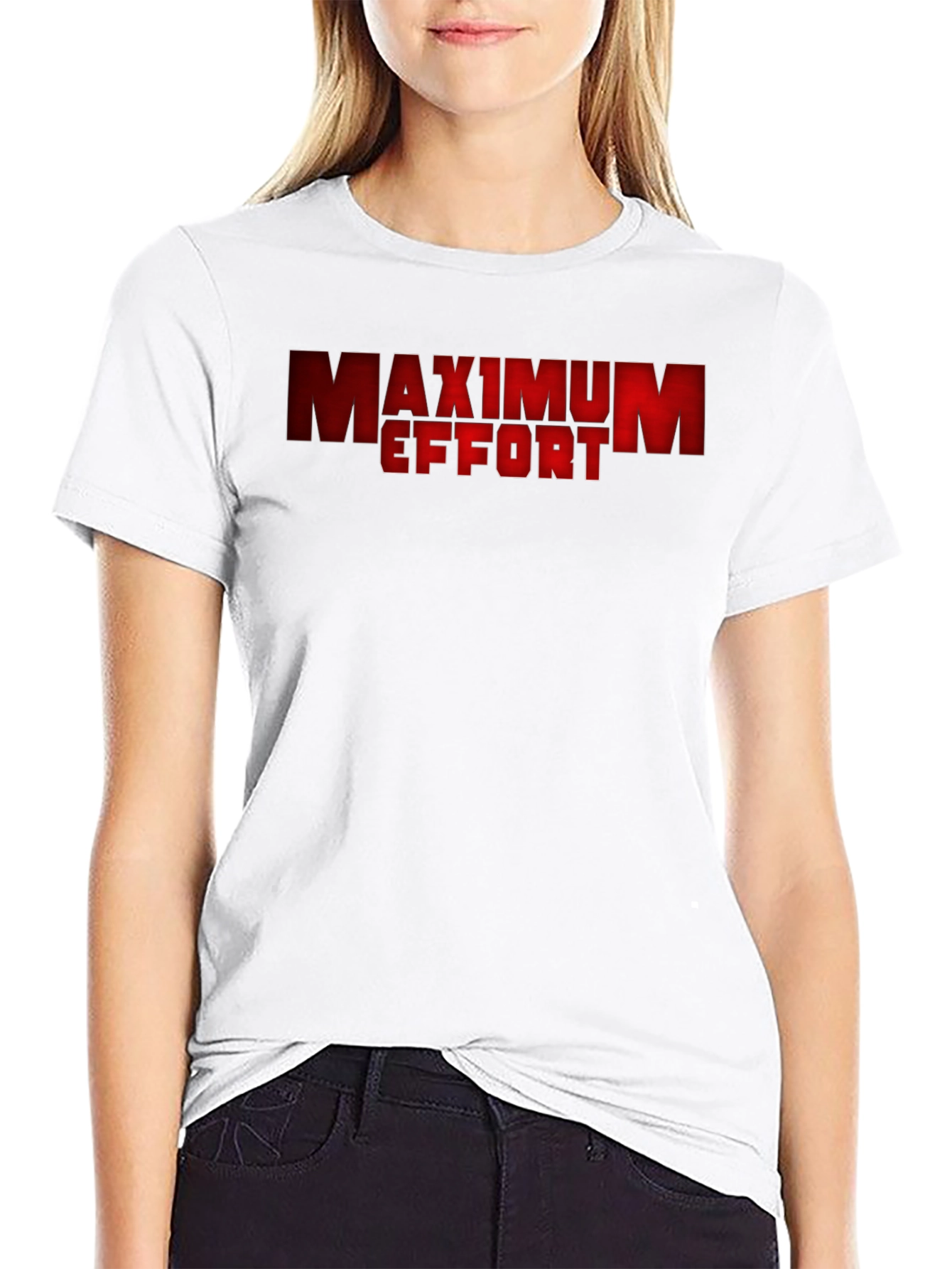 Black Maximum Effort Graphic T-Shirt - Stylish & Comfortable view 9
