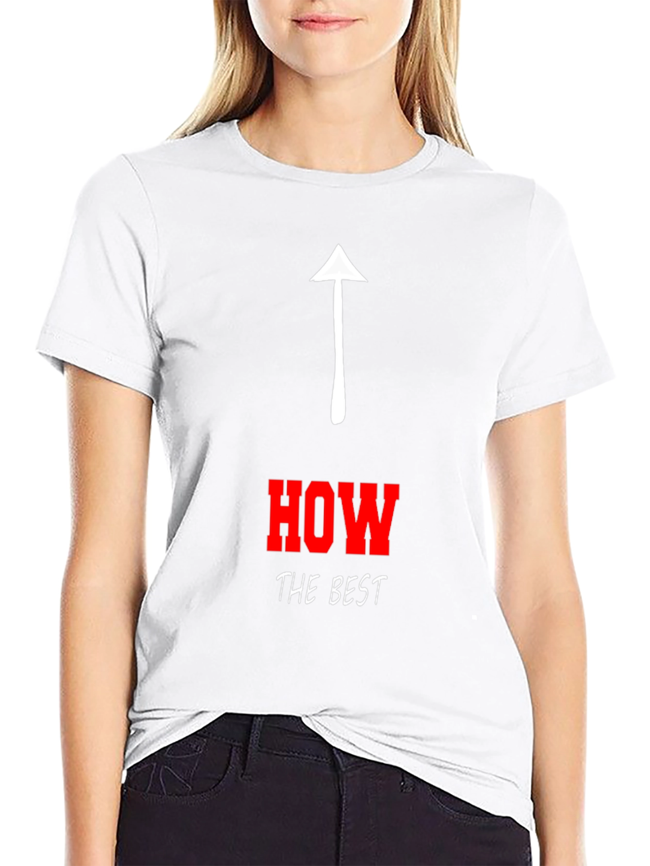 Black Humorous "How's the Best" Graphic Tee view 9