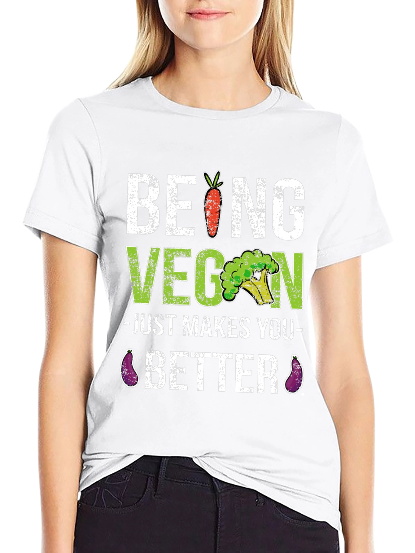 Being Vegan Makes You Better Black T-Shirt - 9