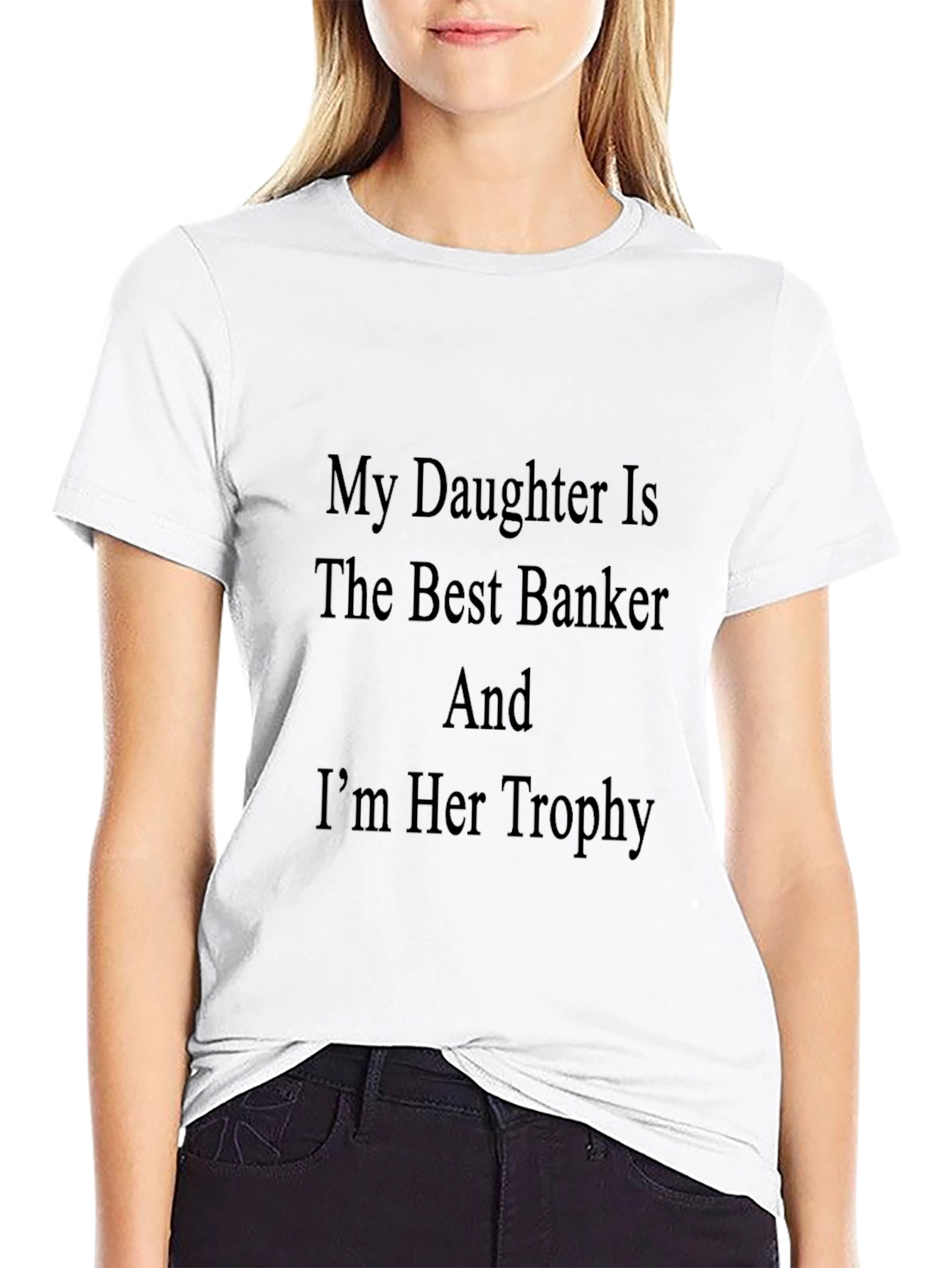 Black Best Banker Dad Trophy Tee view 9