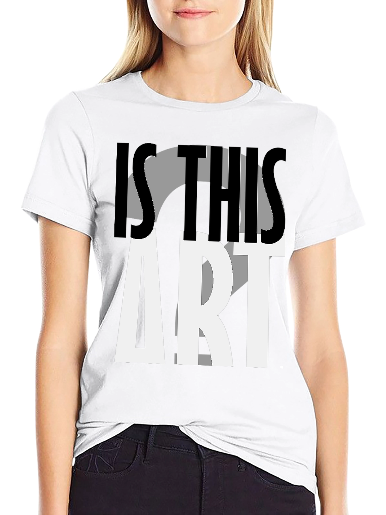 Black Is This Art? Graphic Print T-Shirt view 9