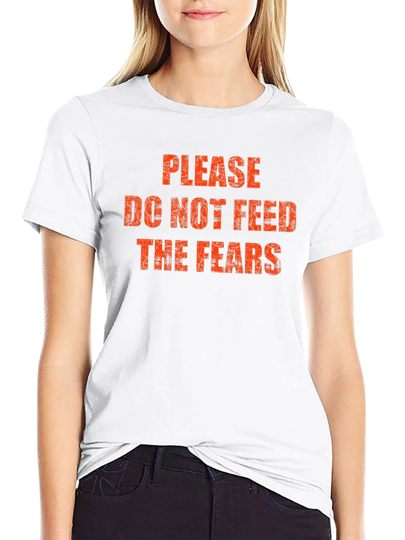 Black Please Do Not Feed The Fears T-Shirt view 9