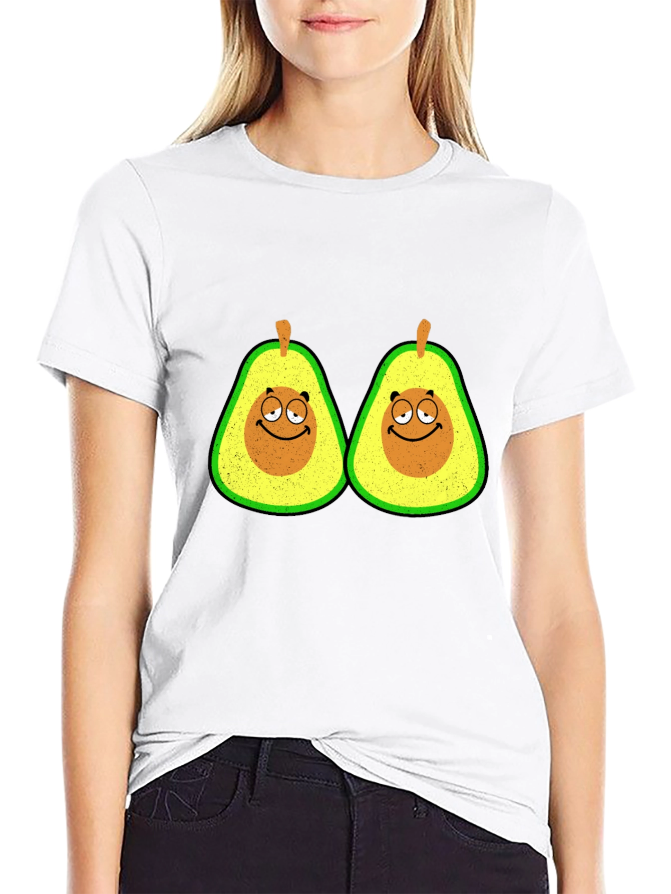 Black Avocado Graphic T-Shirt - Funny Fruit Tee view 9
