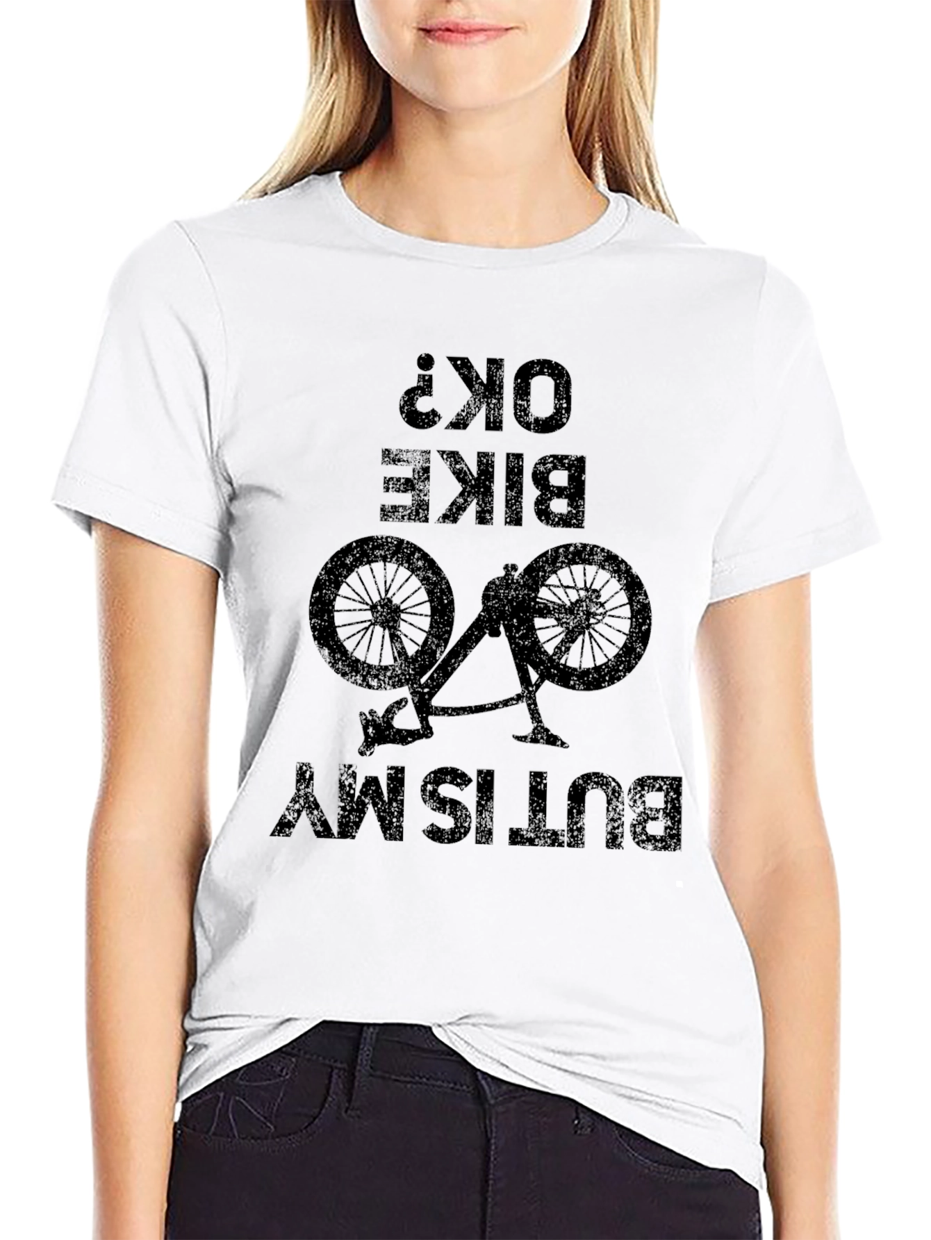 Black Bike OK? My Butt Is T-Shirt view 9