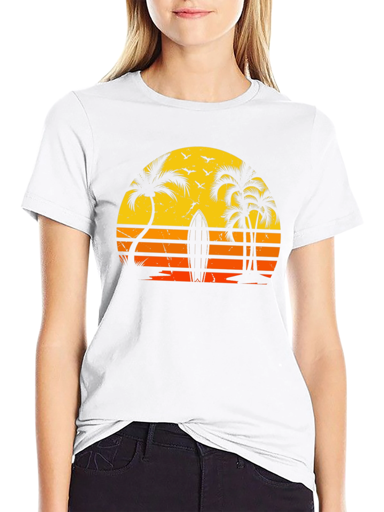Retro Sunset Surf T-Shirt - 9