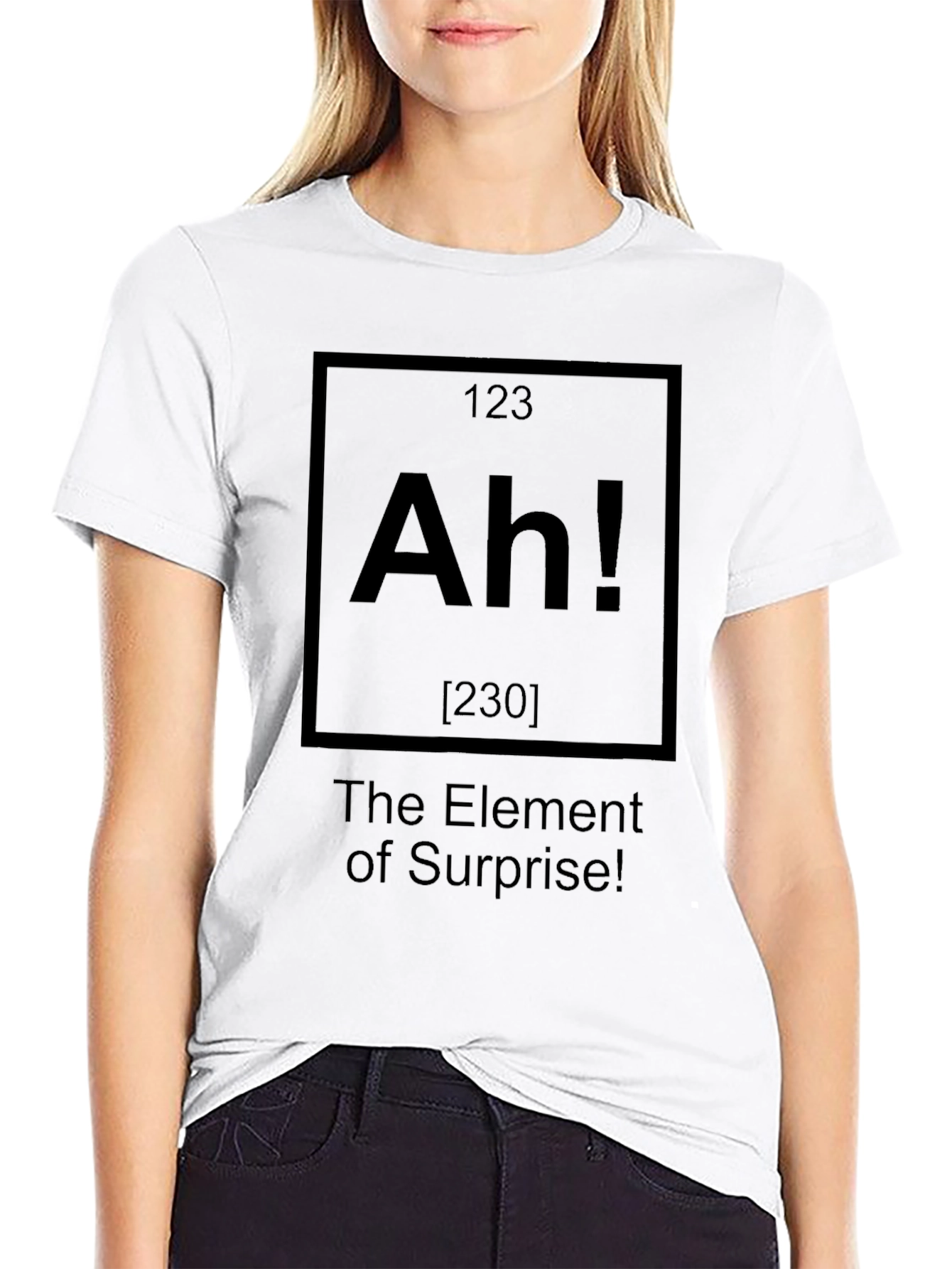 Black Ah! The Element of Surprise! T-Shirt view 9