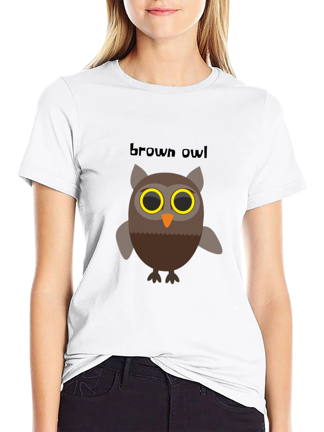 Black Brown Owl Graphic Tee - Men's Black T-Shirt view 9
