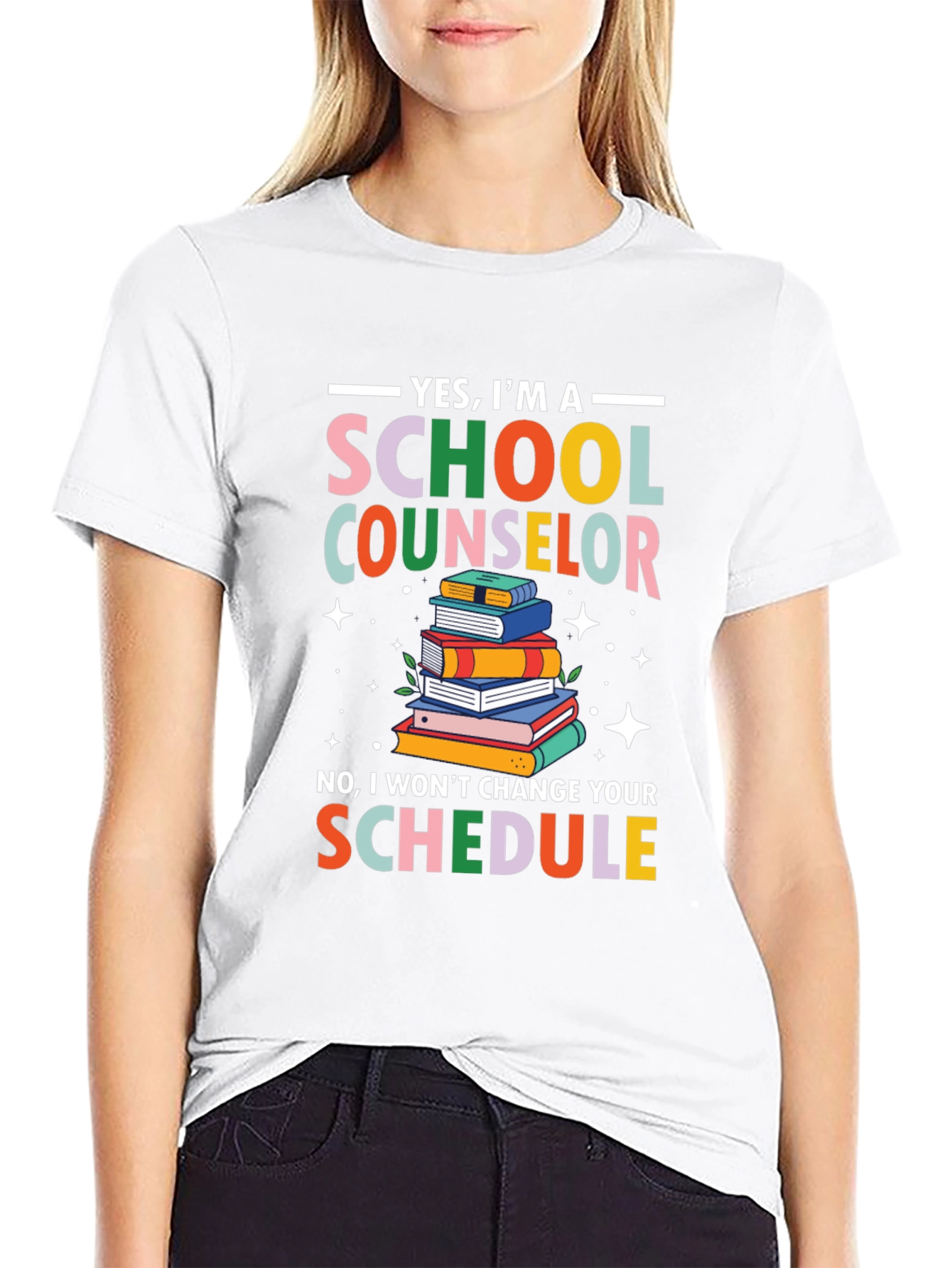School Counselor T-Shirt - Funny Schedule Design - 9