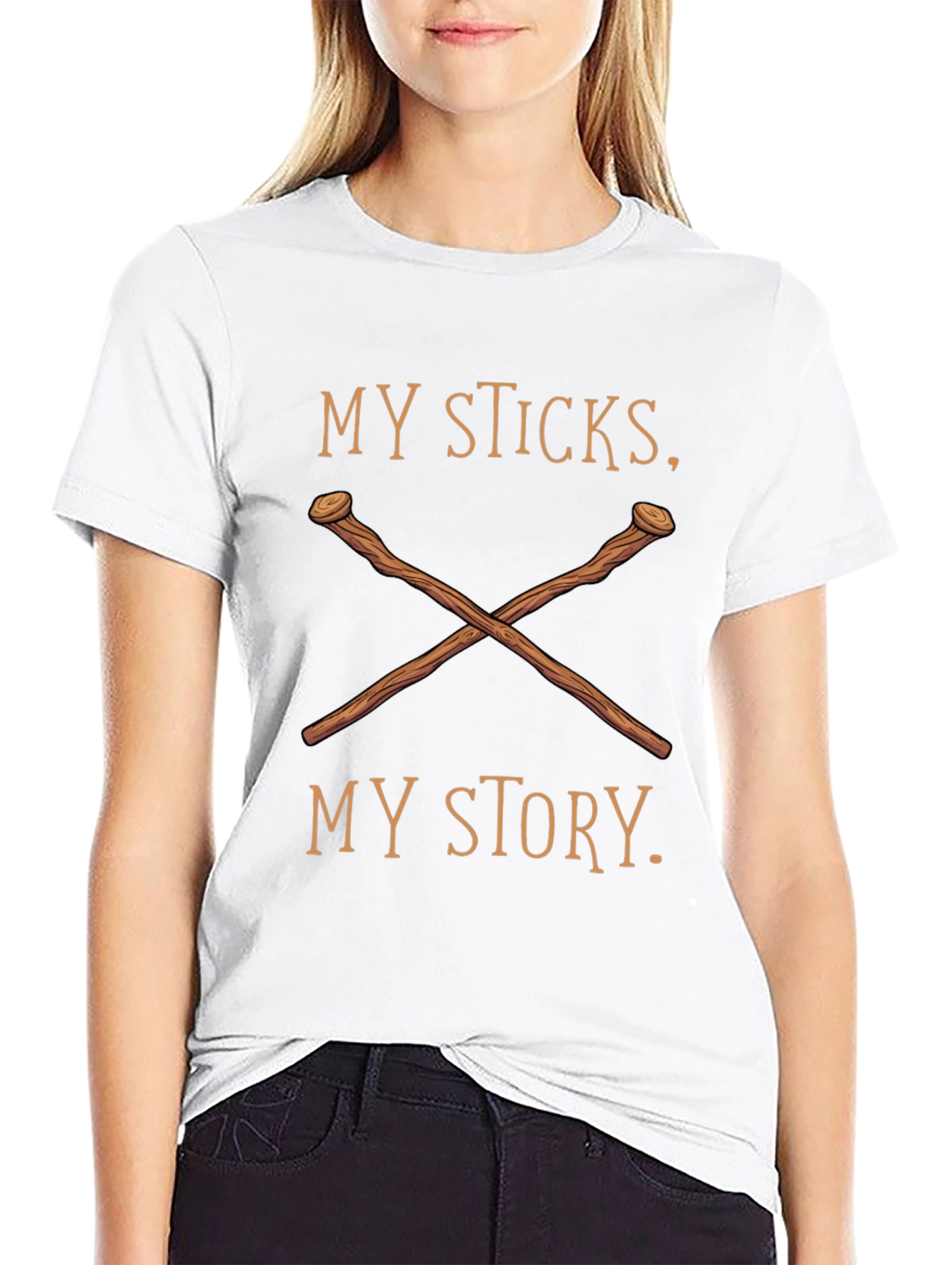 Black My Sticks, My Story T-Shirt view 9