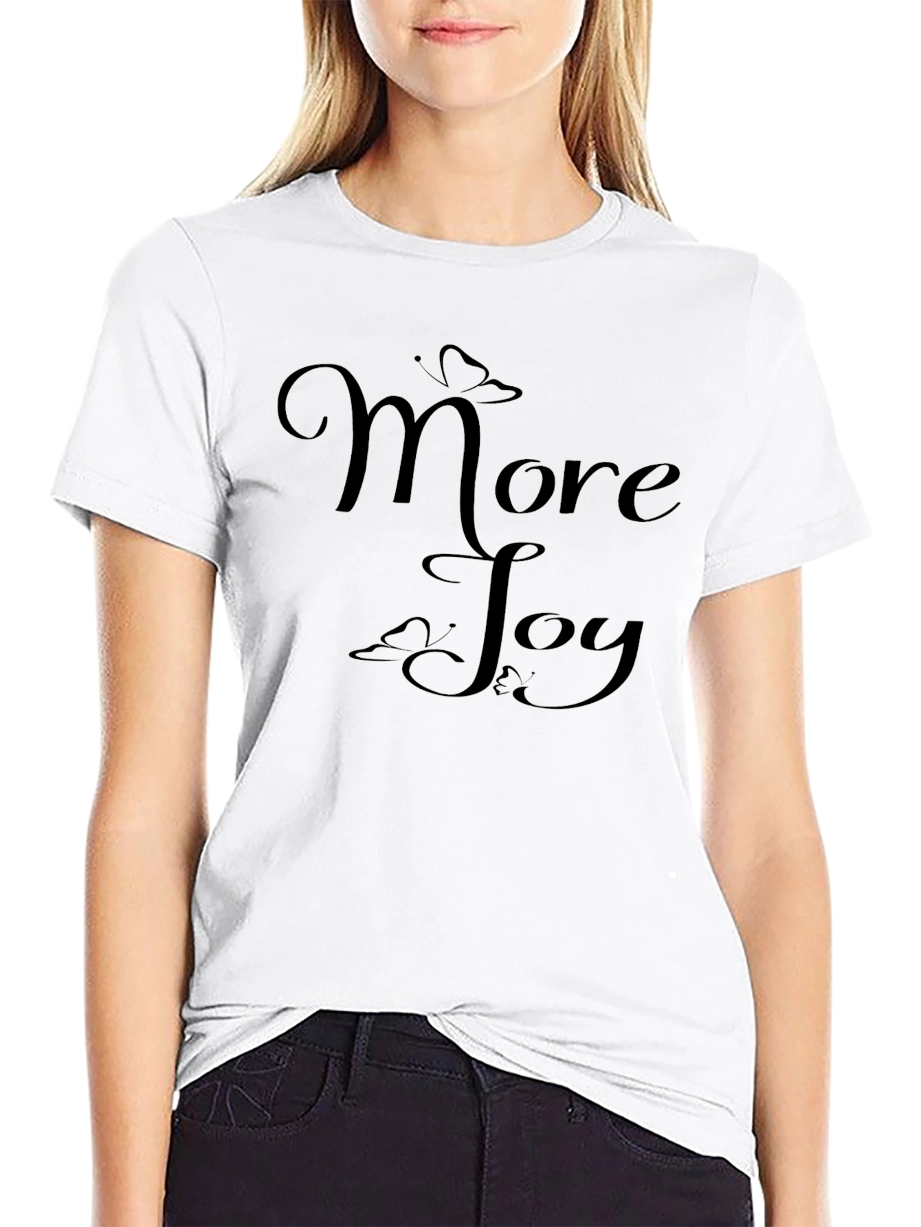 Black More Joy Graphic Tee - Black T-Shirt view 9
