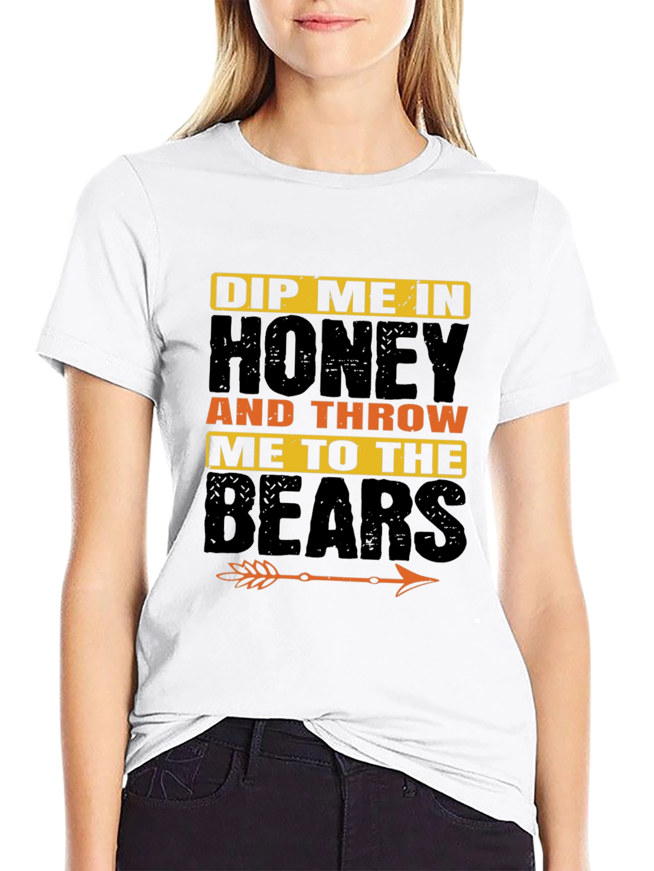 Black Dip Me In Honey T-Shirt view 9