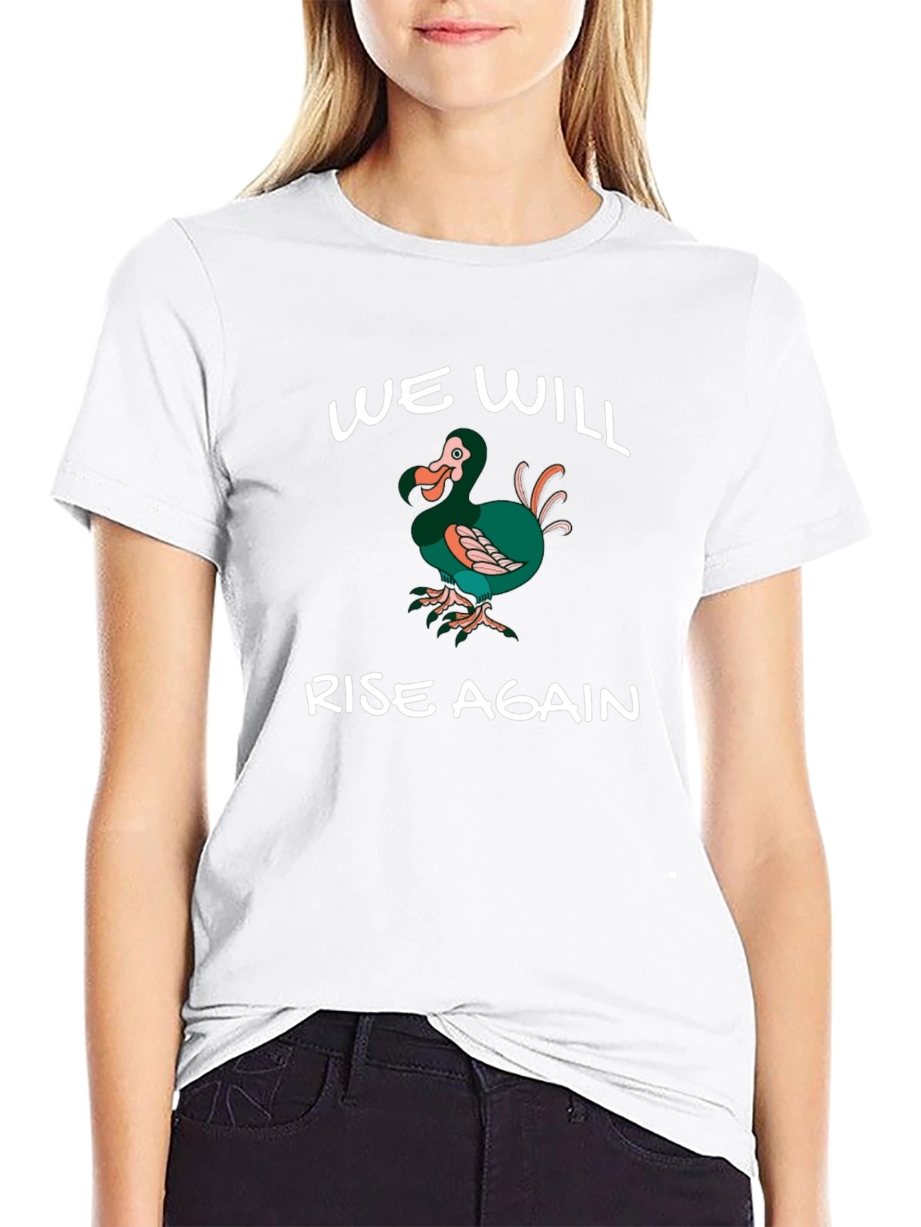 Black Dodo Bird T-Shirt - We Will Rise Again Tee view 9