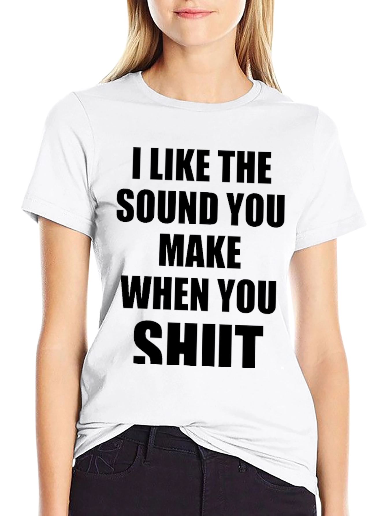 Black Funny Graphic Tee - I Like the Sound You Make view 9