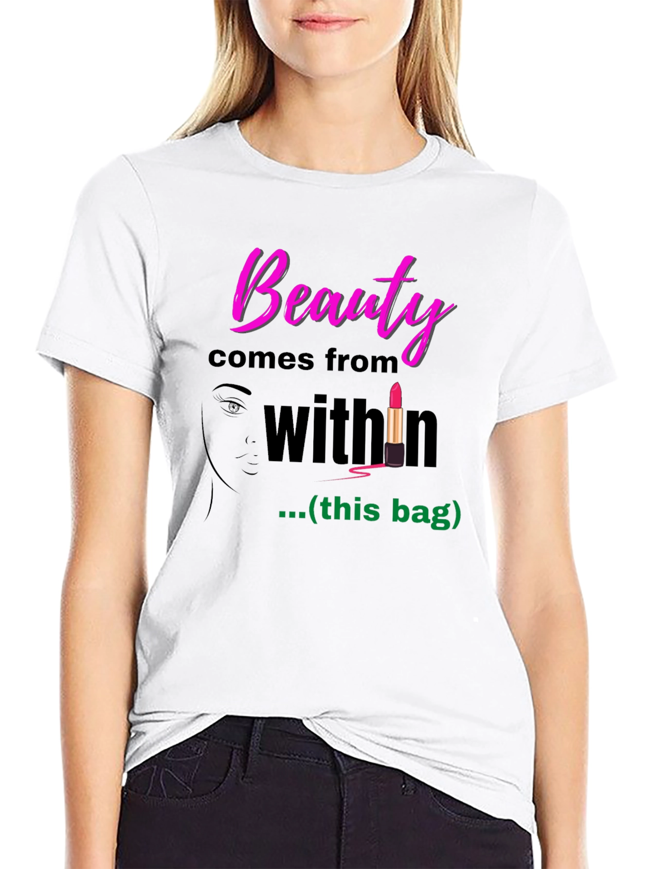 Black Beauty Comes From Within Graphic T-Shirt view 9