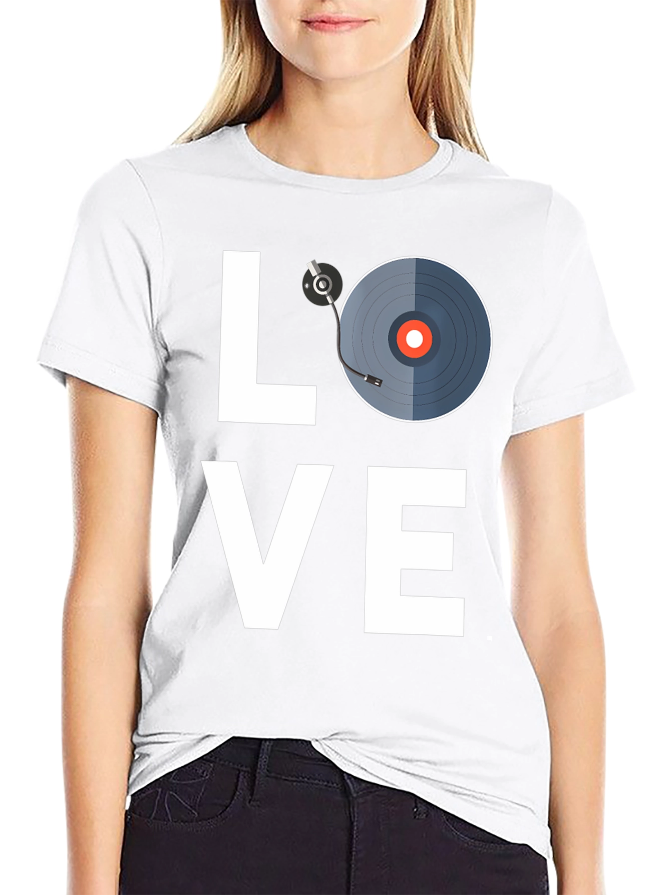 Black Love Music Black T-Shirt view 9