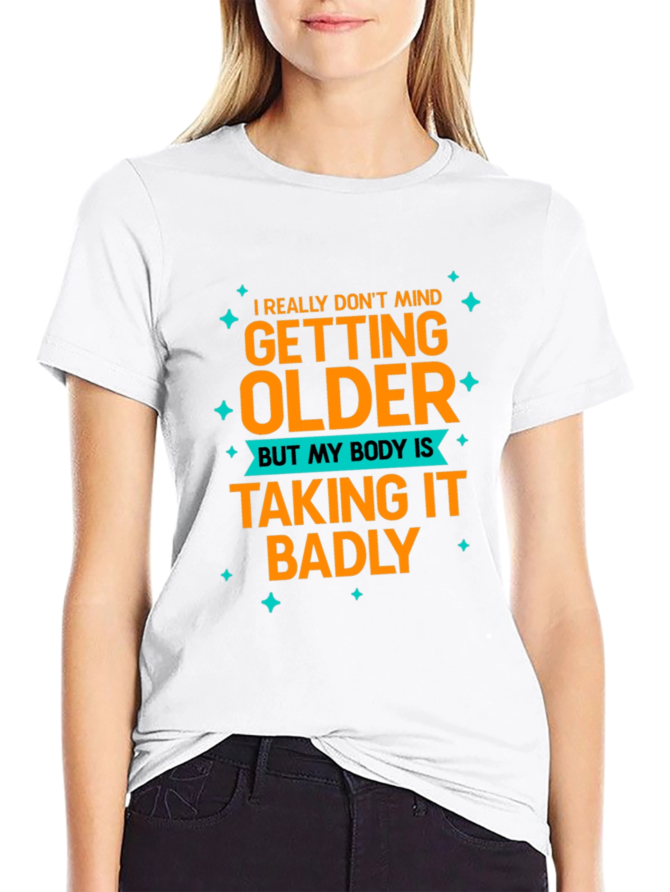 Black Funny Aging T-Shirt: I Don't Mind Getting Older view 9