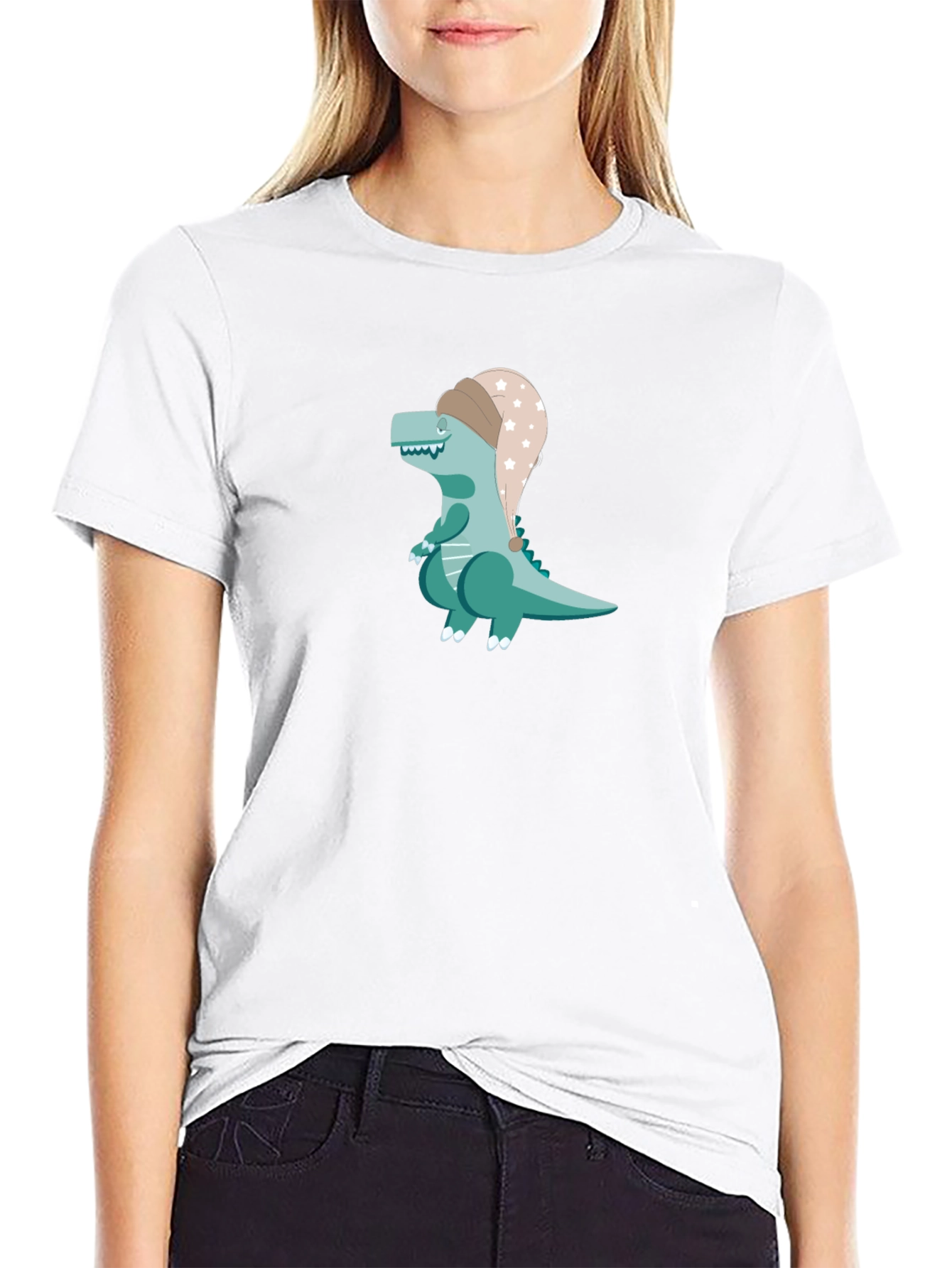Black Dino Dreams T-Shirt - Black view 9